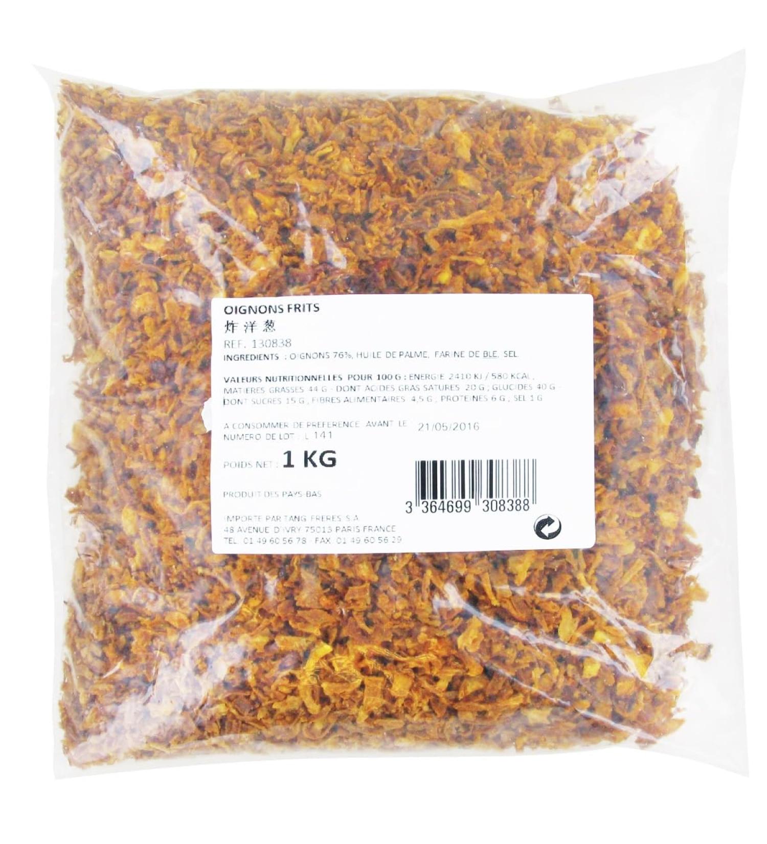 Oignons Frits des Boites de 150g et des Sachets de 1kg - Livraison Gratuite France (1 1KG) 1KG 1