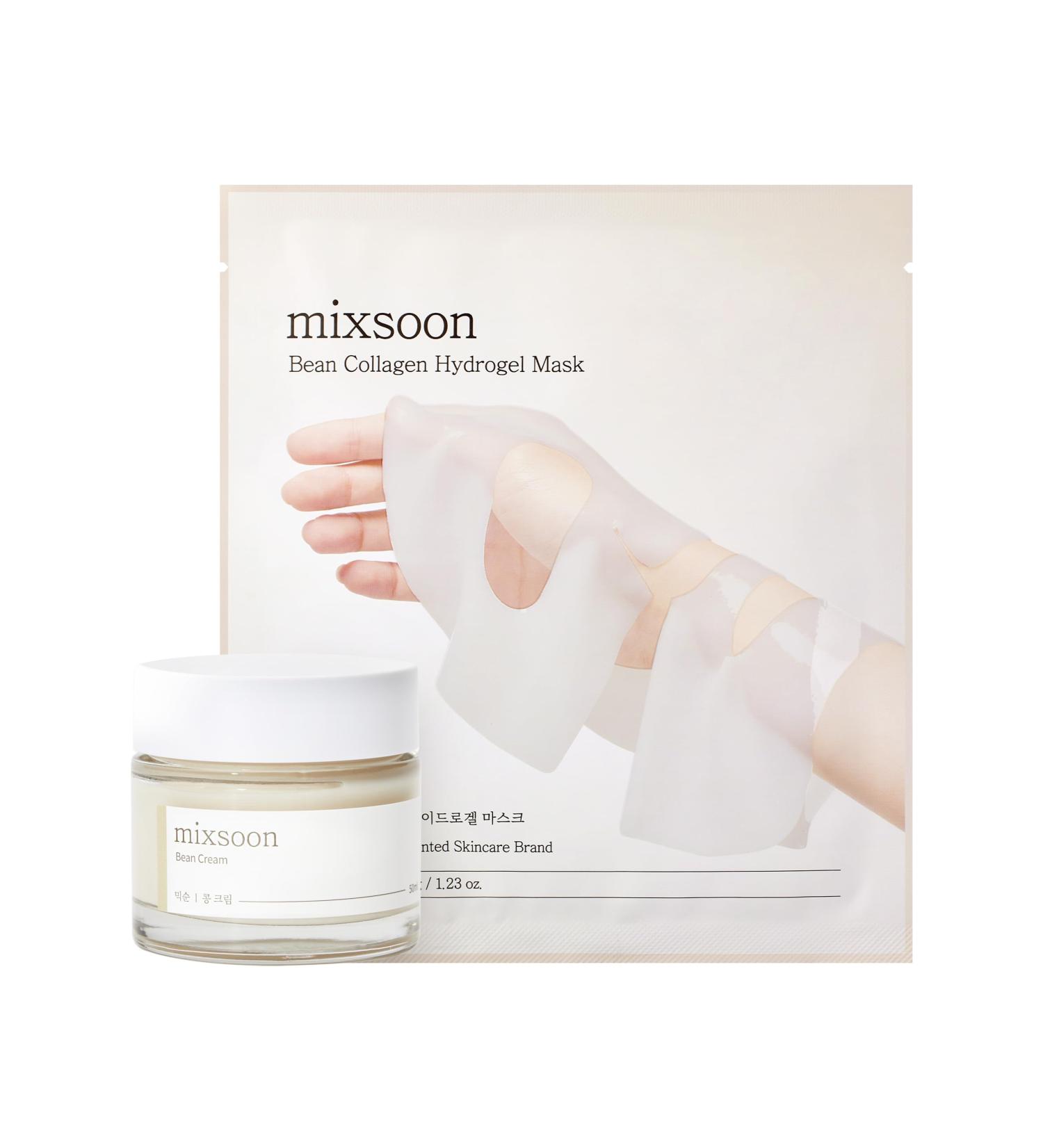 mixsoon Bean Cream 1.69 fl.oz / 50ml Bean Collagen Hydrogel Mask 1Pack(35gX5ea) - Buy Online on GoSupps.com