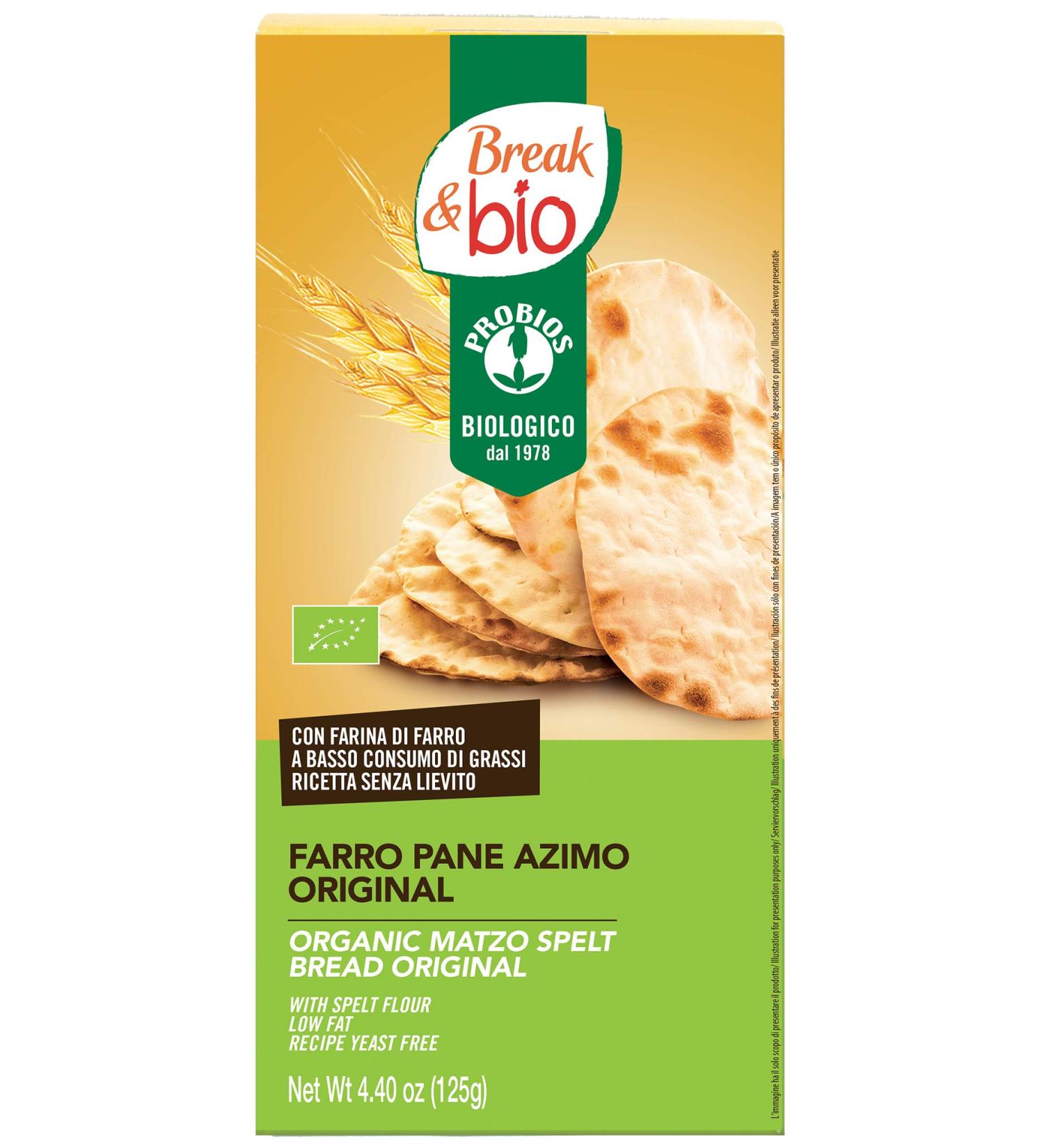 Probios Break & Bio Pan zimo de Espelta Sin Levadura - Pack of 10 - Buy Online on GoSupps.com
