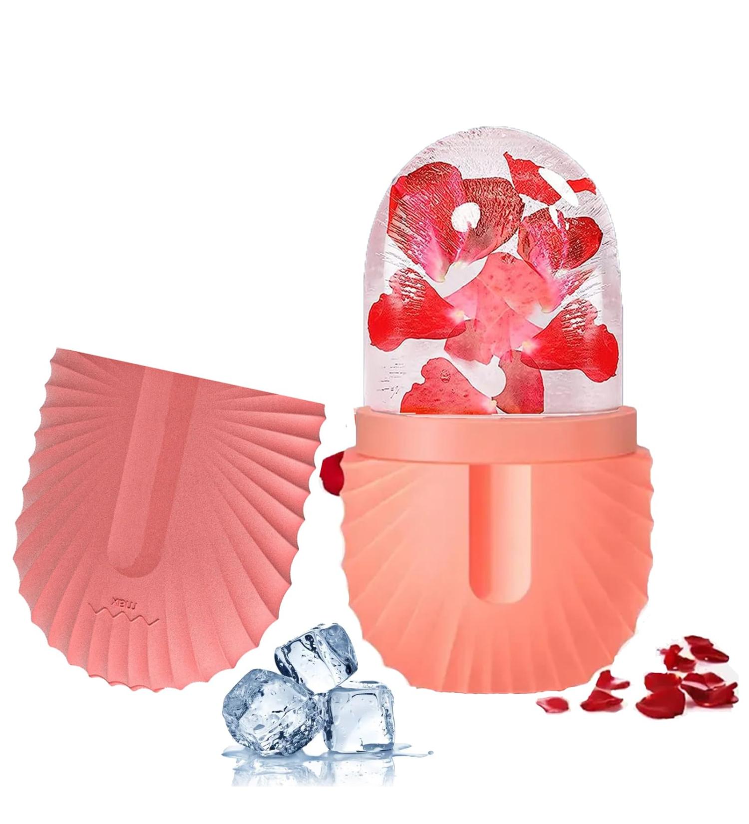 Ice Roller For Face Eyes and Neck To Brighten Skin & Enhance Your Natural Glow/Reusable Facial Treatment to Tighten & Tone Skin & De-Puff The Eye Area (Pink) - Buy Online on GoSupps.com