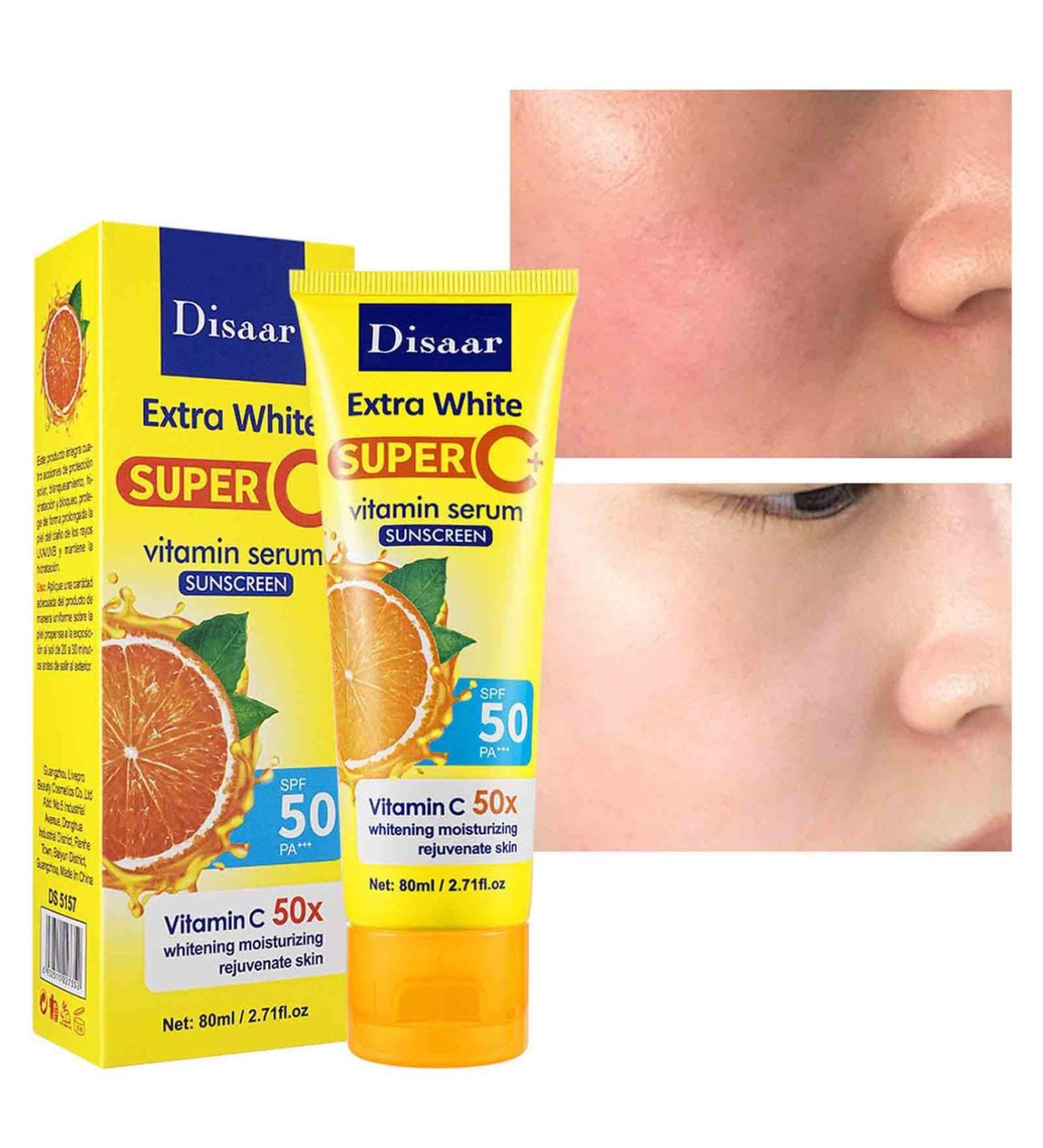 Travel Size SPF 50+ Fruit Vitamins Sunscreen for Face - 2 Pack - Buy Online on GoSupps.com