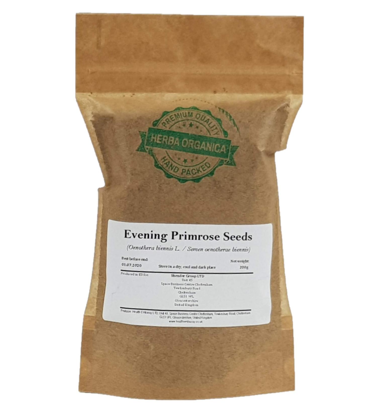 Herba Organica Graines d'Onagre - Oenothera Biennis L - Evening Primrose Seeds (200g)