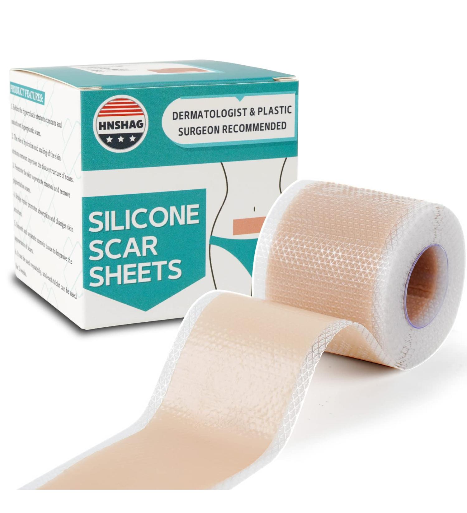 Invisible Silicone Scar Sheets 1.6x60 Roll - Soft, Breathable & Waterproof Gel for C-Section & Body Scars - Buy Online on GoSupps.com