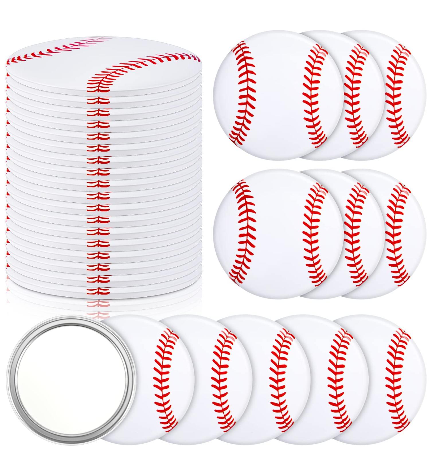 18 Pcs Baseball Compact Mirror - Baseball Gifts & Party Supplies for Girls - Sport Round Pocket Mirror for Women - Portable Makeup Mini Mirror - Baseball Party Accessories - Buy Online on GoSupps.com
