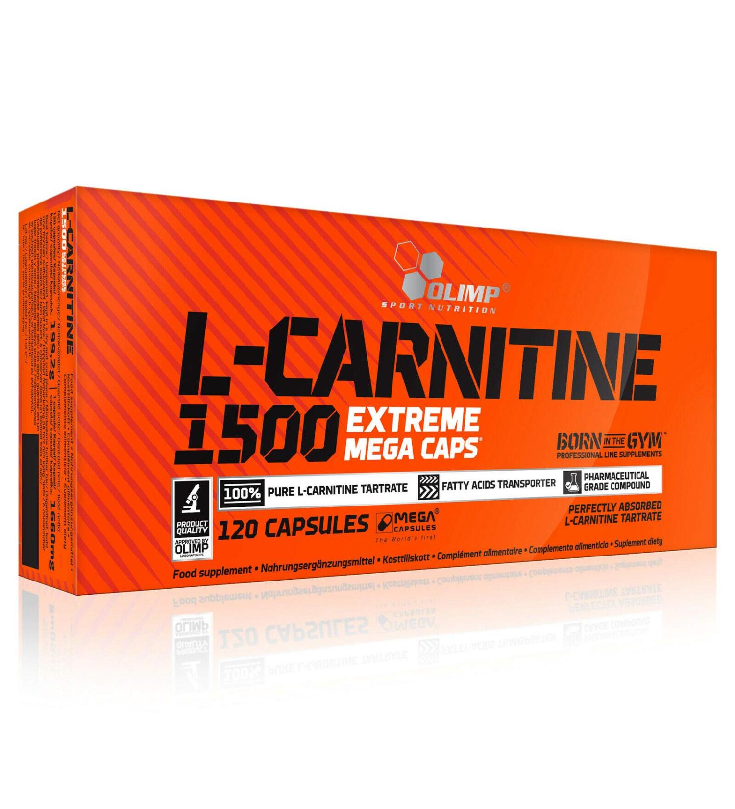 L-CARNITINE 1500mg 120 Capsules | Weight Loss Supplement | Turn Fat Into Energy | Slimming Pills - Buy Online on GoSupps.com