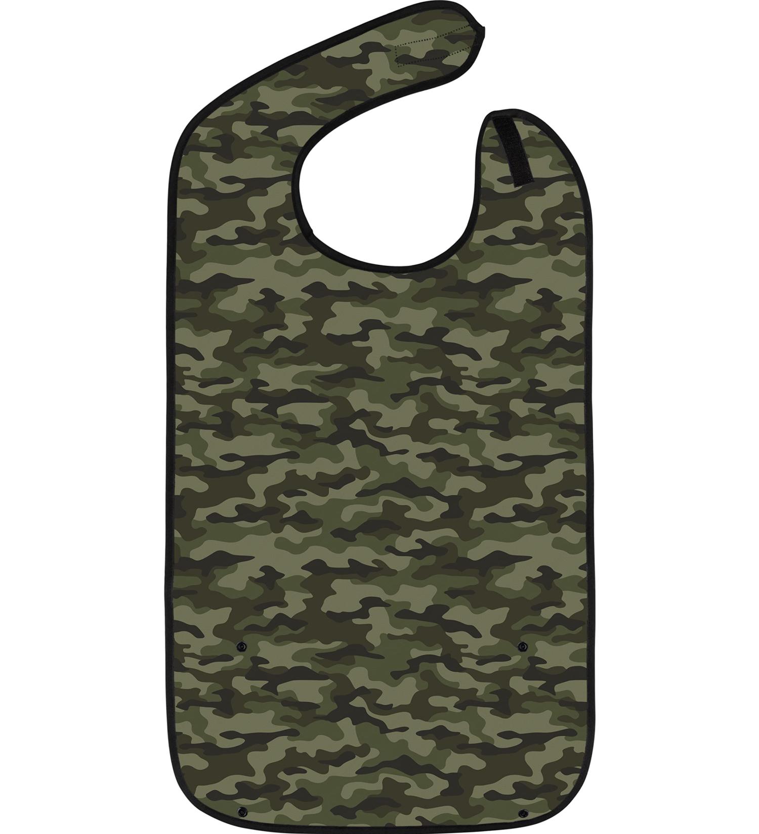 Classic BIB Designs Essl tchen for Adults - Washable Unisex Clothing Protection with Crumb Catcher - Camouflage Pattern - Buy Online on GoSupps.com