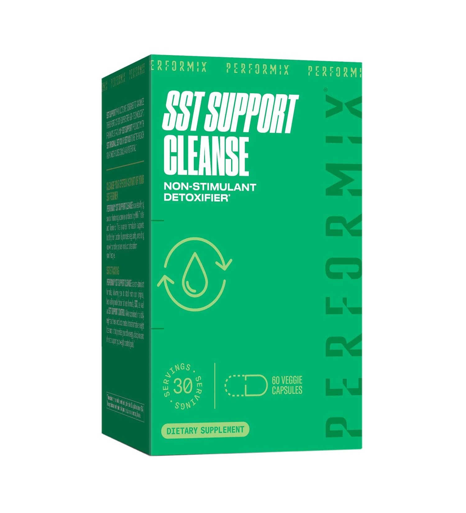 PERFORMIX SST Support Cleanse 60 Capsules - Liver Detox with Milk Thistle & Turmeric - Promotes Healthy Liver Function & Regularity - Buy Online on GoSupps.com