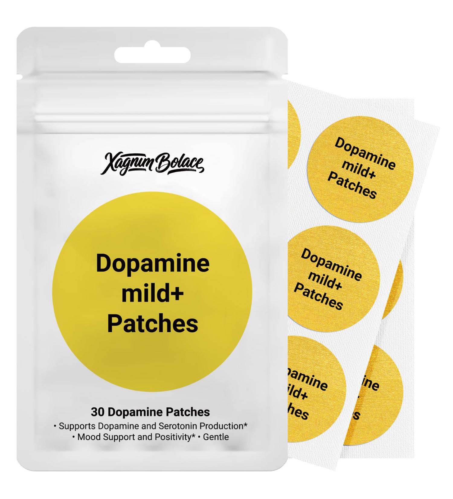 Xagnum Bolace Dopamine Patches for Sustained Focus & Drive - Support Enthusiasm Clarity & Balanced Energy (30 Patches) - Buy Online on GoSupps.com