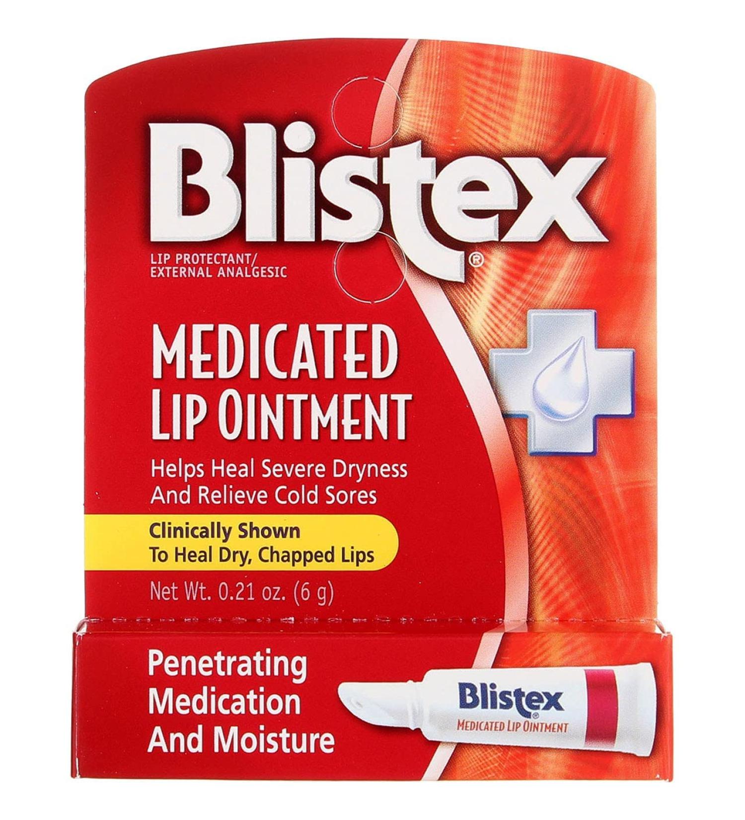 BLISTEX Medicated Lip Ointment 0.21 Oz - Pack of 3 | Soothes & Protects Lips - Buy Online on GoSupps.com