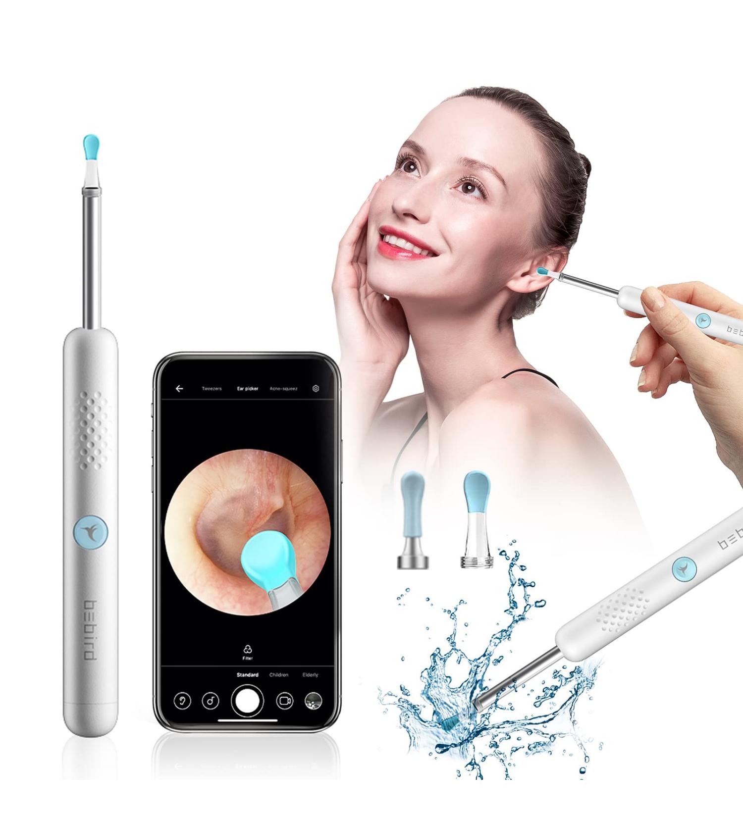 BEBIRD R1 Earwax Removal Tool with 1080P HD Camera | WiFi Ear Cleaner for Mobile Devices - White - Buy Online on GoSupps.com