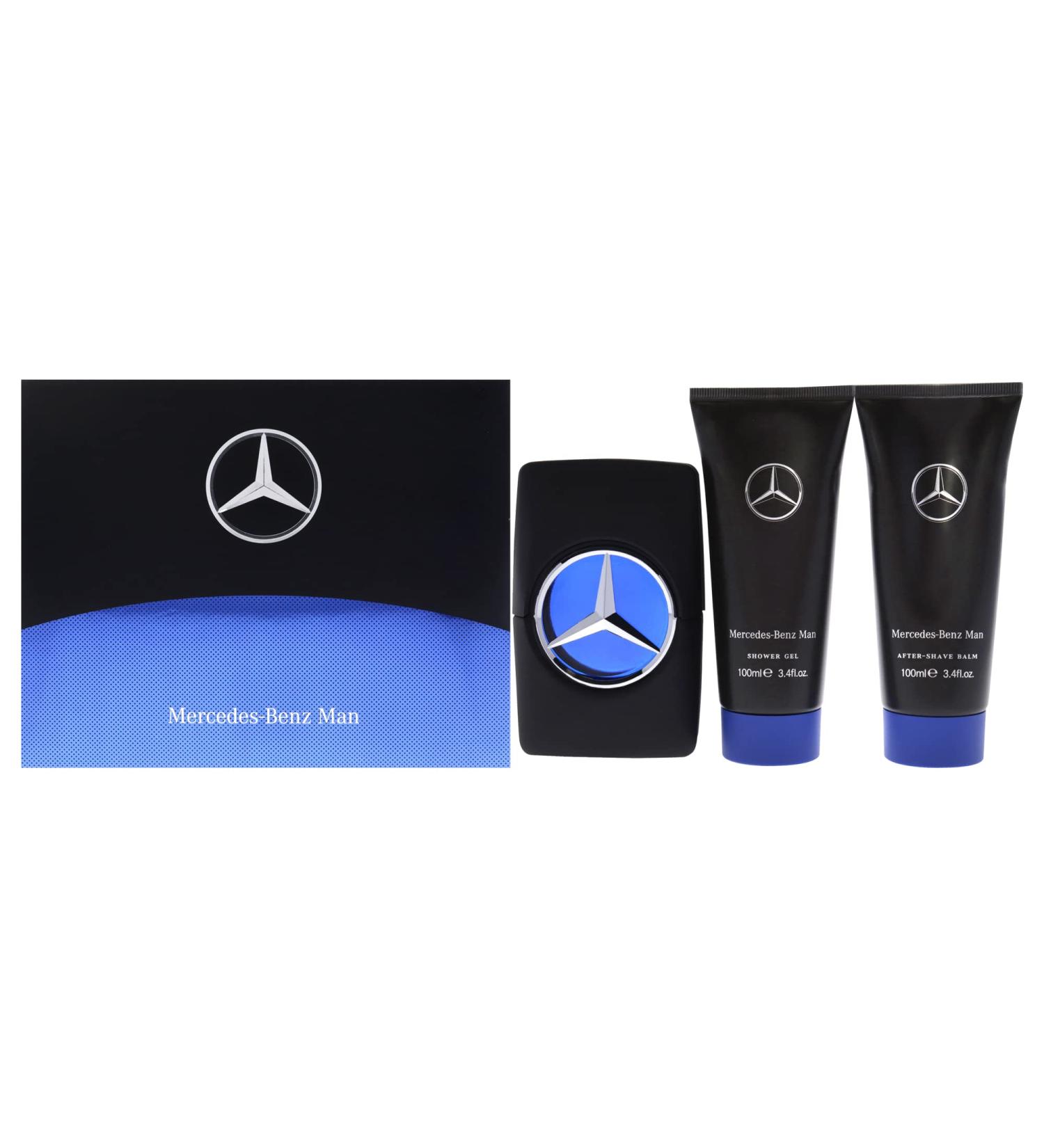 Mercedes-Benz Man Gift Set - Iconic Fragrance with EDT Spray Shower Gel Aftershave for Men - Long Lasting Aromatic Woody Fruity Mens Cologne - 3 pc - Buy Online on GoSupps.com