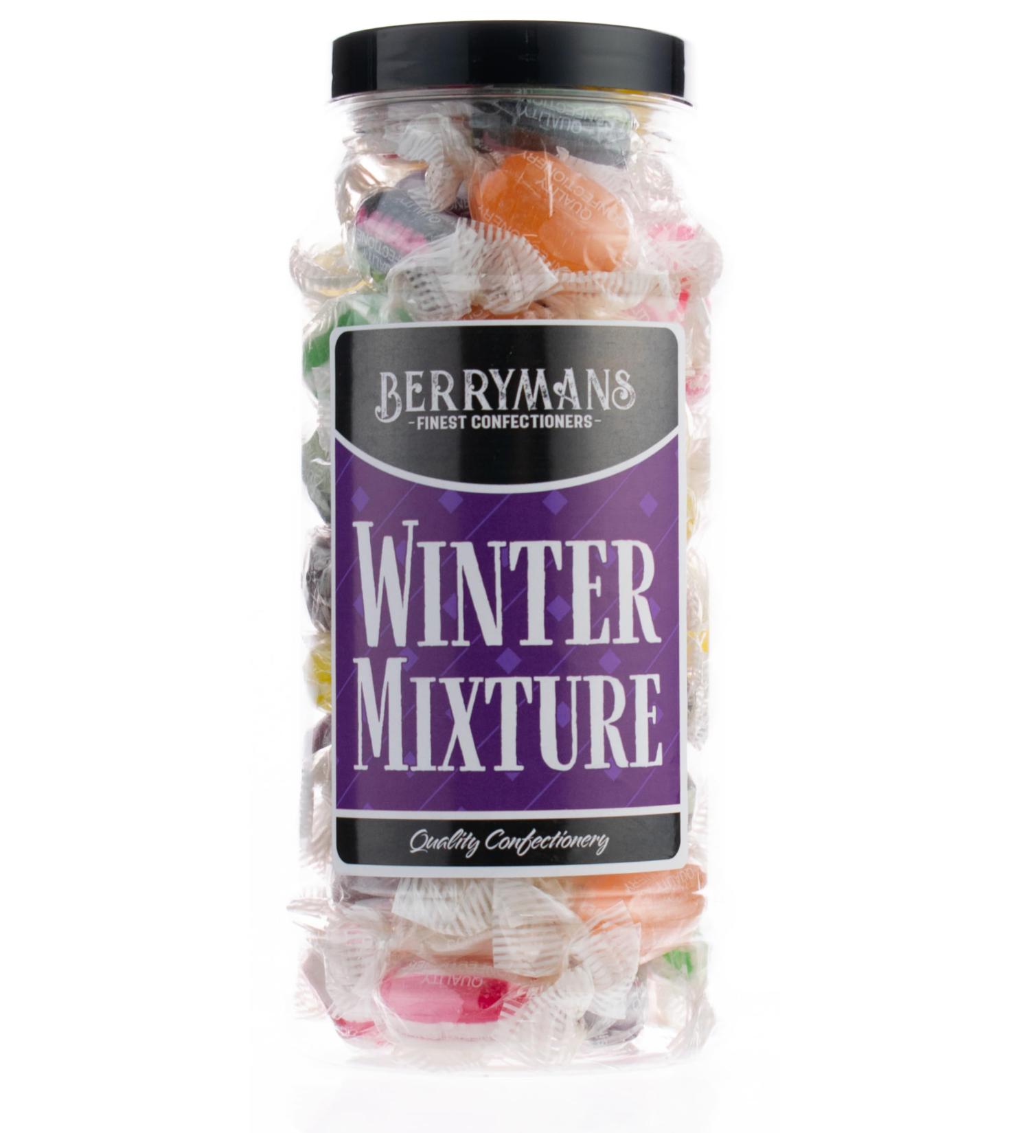 Original Winter Mixture Retro Boiled Sweets Gift Jar By Berrymans Sweet Shop - Classic Sweets Traditional Taste. - Buy Online on GoSupps.com