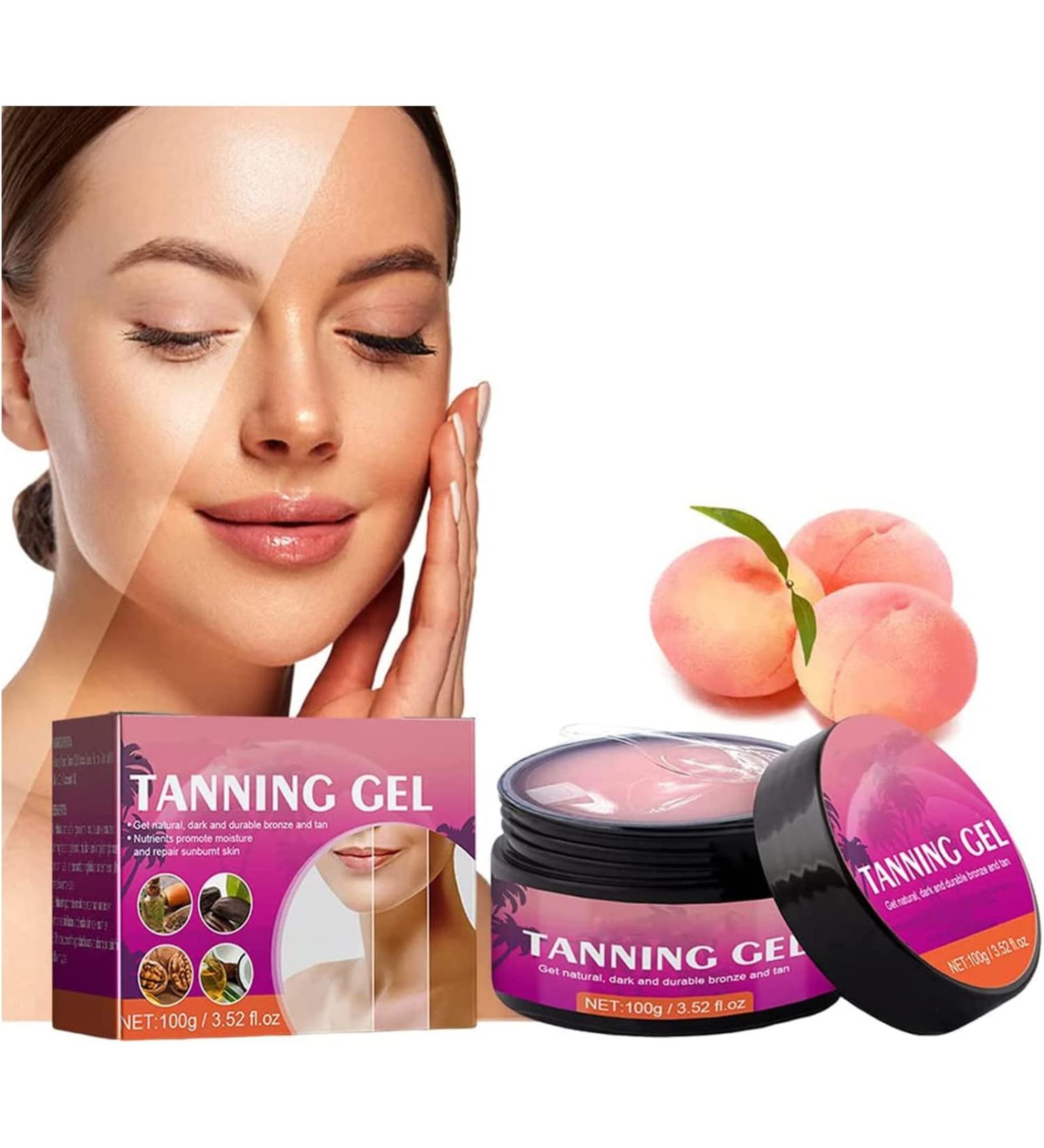 EXQST Tanning Gel Luxury Intensive Tanning Gel Peach/Watermelon Tanning Gel Tan Accelerator Cream Natural Tanning Accelerator Lotion for Outdoor - Buy Online on GoSupps.com