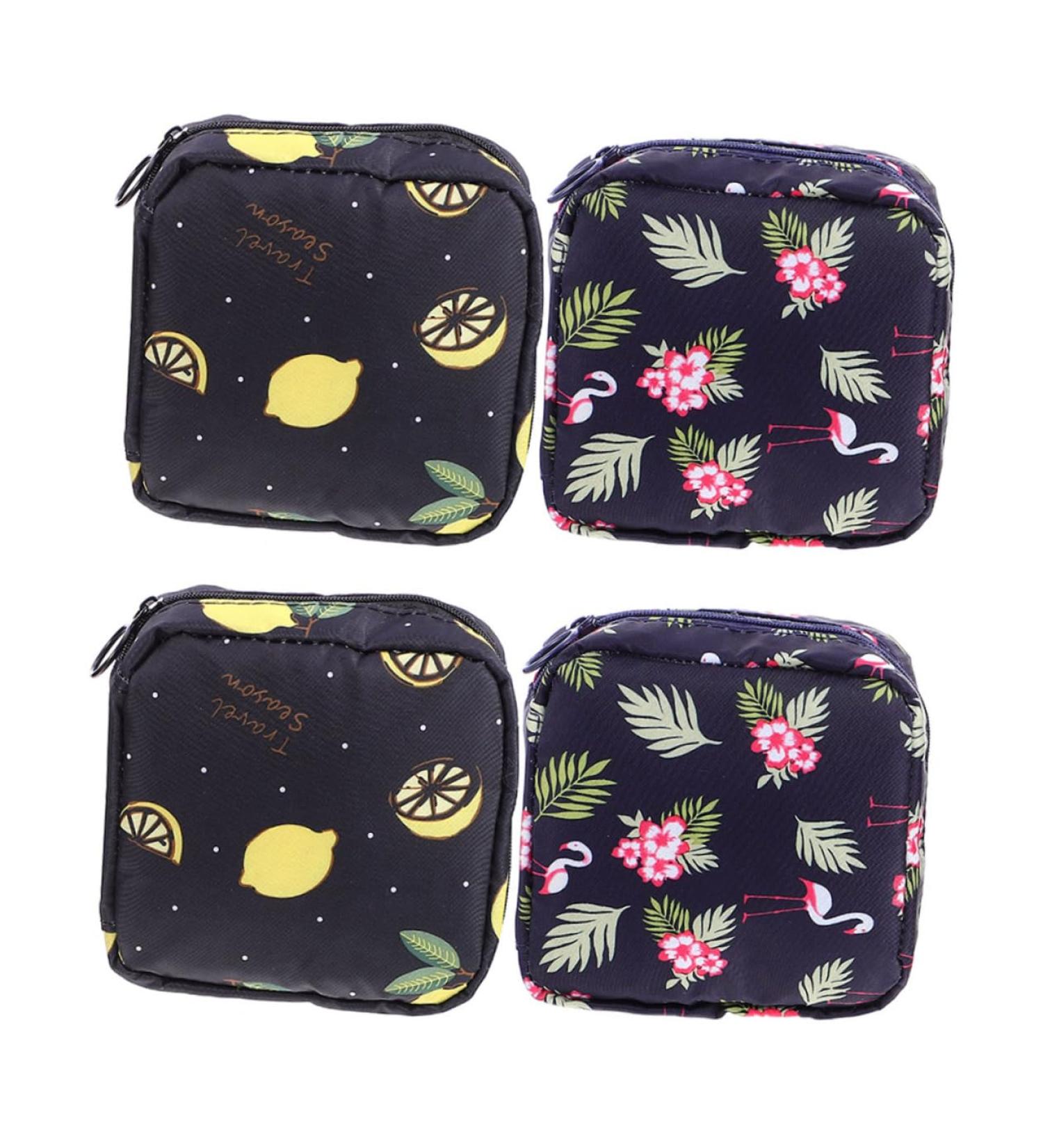 Cabilock 4pcs Sanitary Napkin Storage Bag Set - Travel Toiletry Bags for Women + Wallets. Red Purses & Period Pad Holder for School, Nursing, and Travel - Buy Online on GoSupps.com