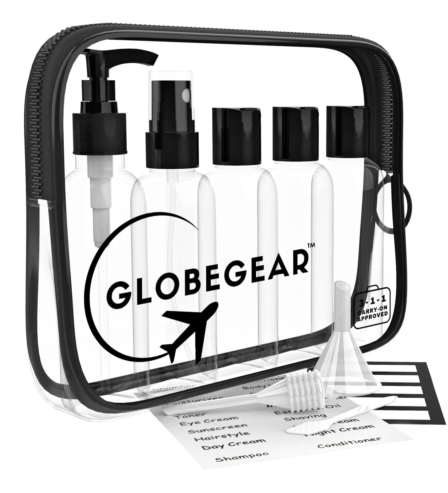 TSA Approved Travel Bottles & Toiletry Bag Set for Airplane - Vacation & Cruise Essentials (Model GG2) - Buy Online on GoSupps.com