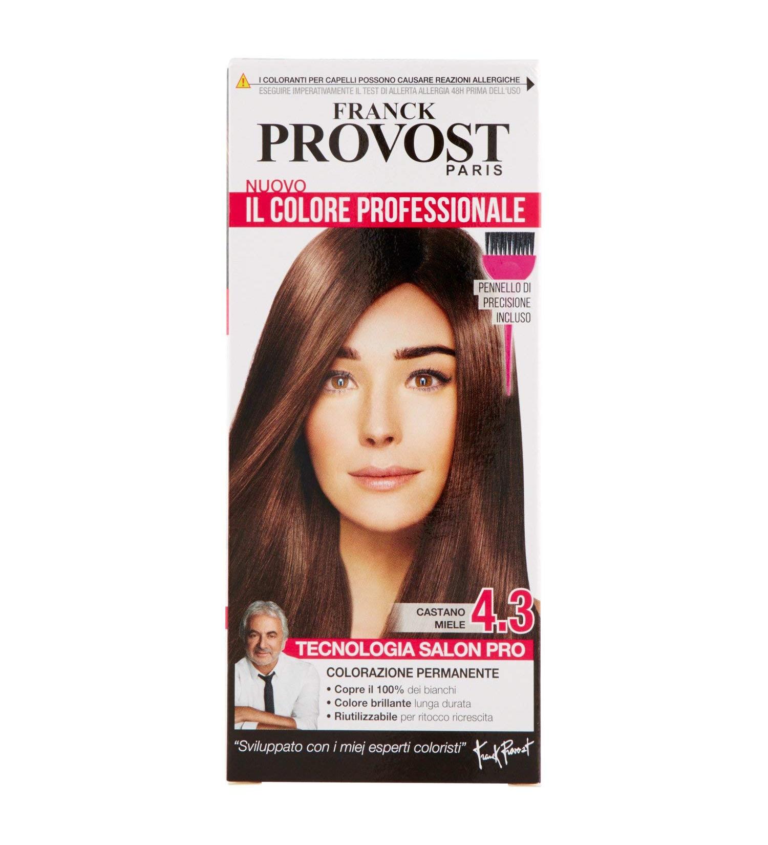 Franck Provost Hair Color Professional At-Home Color Enhances Highlights and Shine Precision Brush Included Honey Brown - Buy Online on GoSupps.com