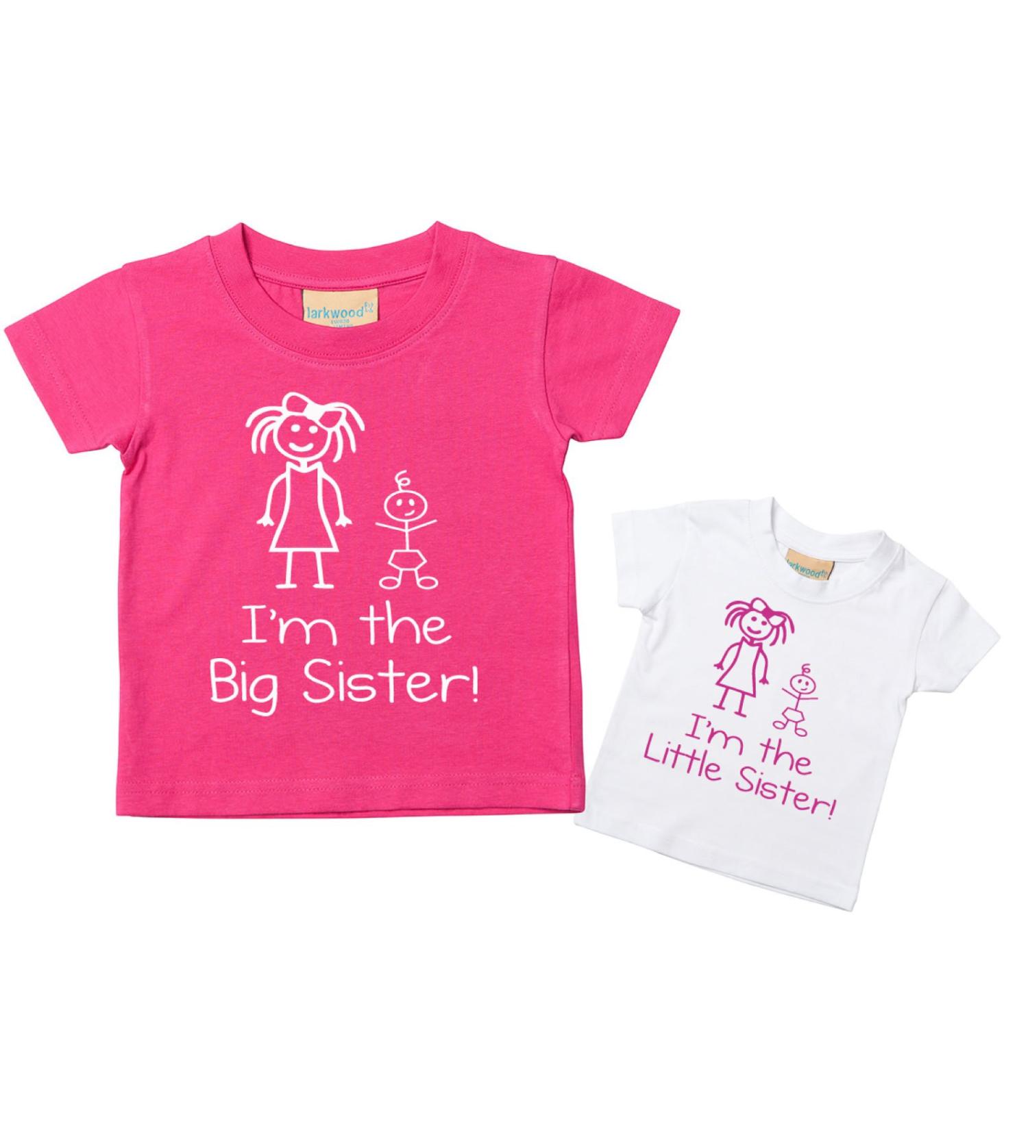 60 Second Makeover Limited I'm The Little Sister I'm The Big Sister Tshirt Set