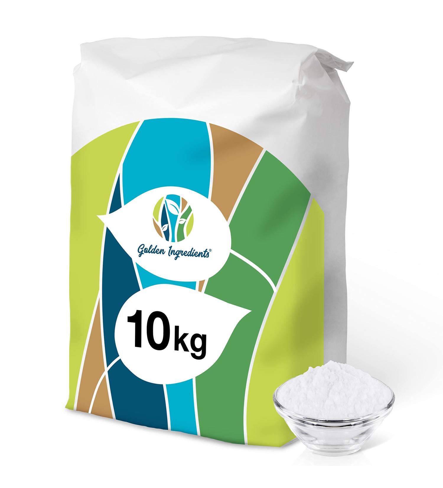 Golden Ingredients Baking Soda Powder 10 kg - Premium Food Grade Sodium Bicarbonate for Baking & Cooking - Buy Online on GoSupps.com