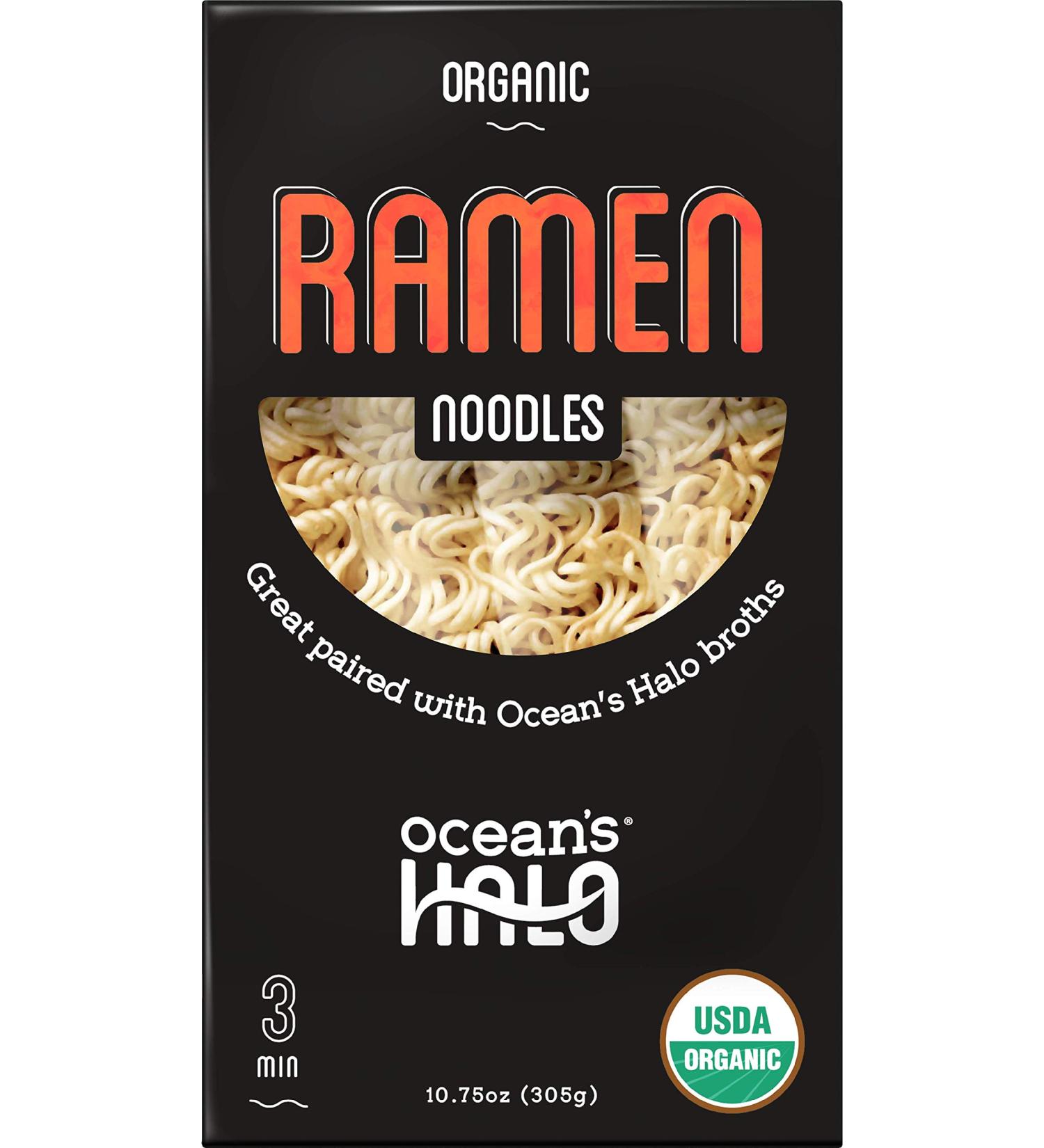 Ocean's Halo Organic Ramen Noodles 8.4 oz - 3 Pack Case | Healthy & Delicious - Buy Online on GoSupps.com