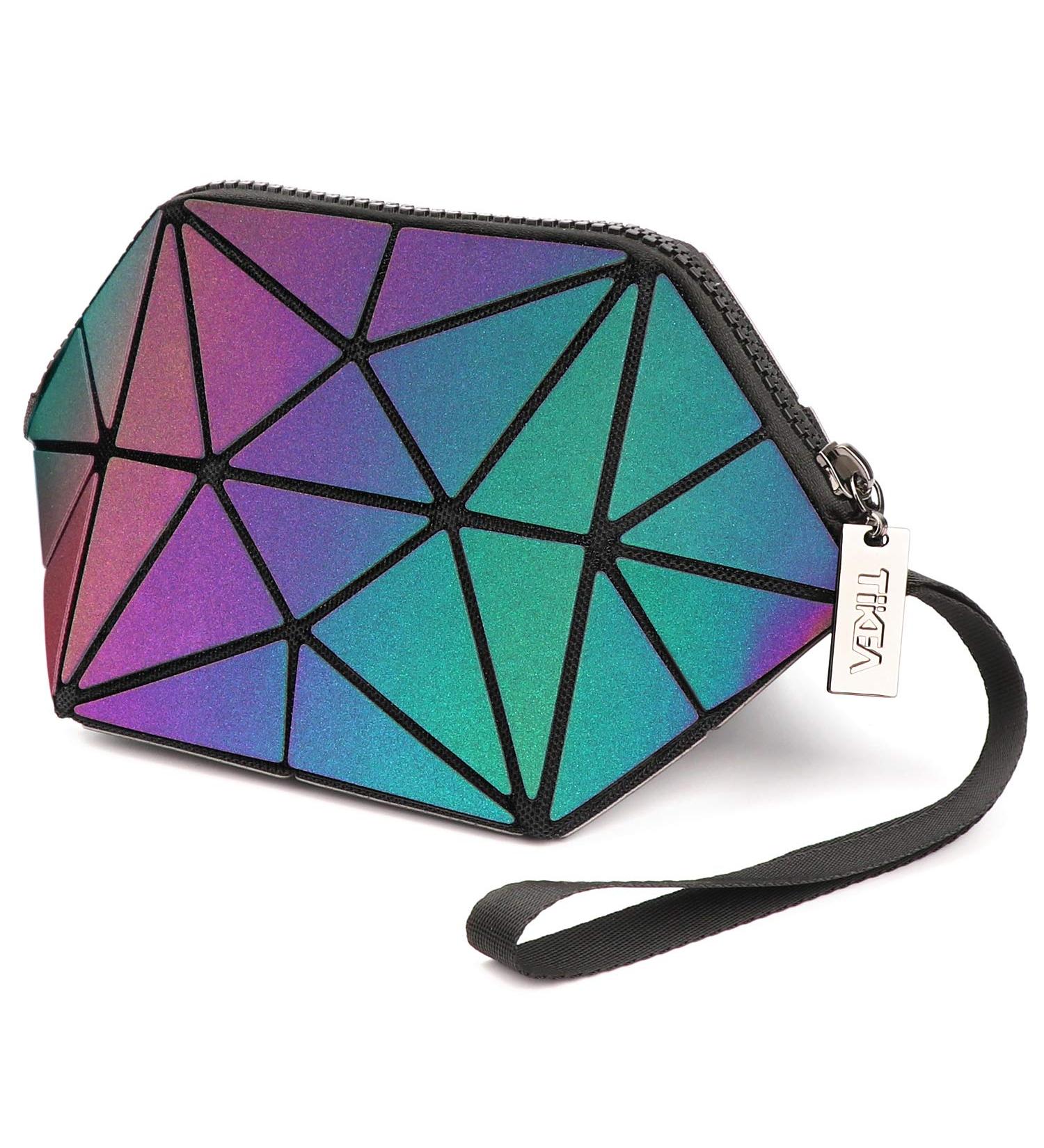 Shop Tikea Makeup Bag | Small Cosmetic Case & Organizer - Boho Mandala Design - Buy Online on GoSupps.com