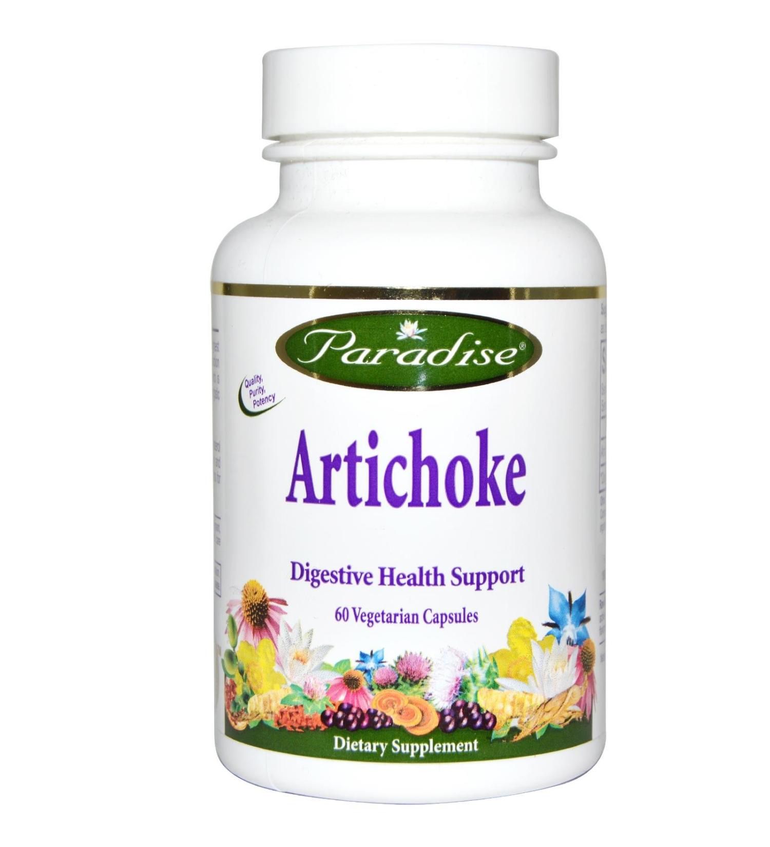 Paradise Herbs Artichoke 60 Vegetarian Capsules