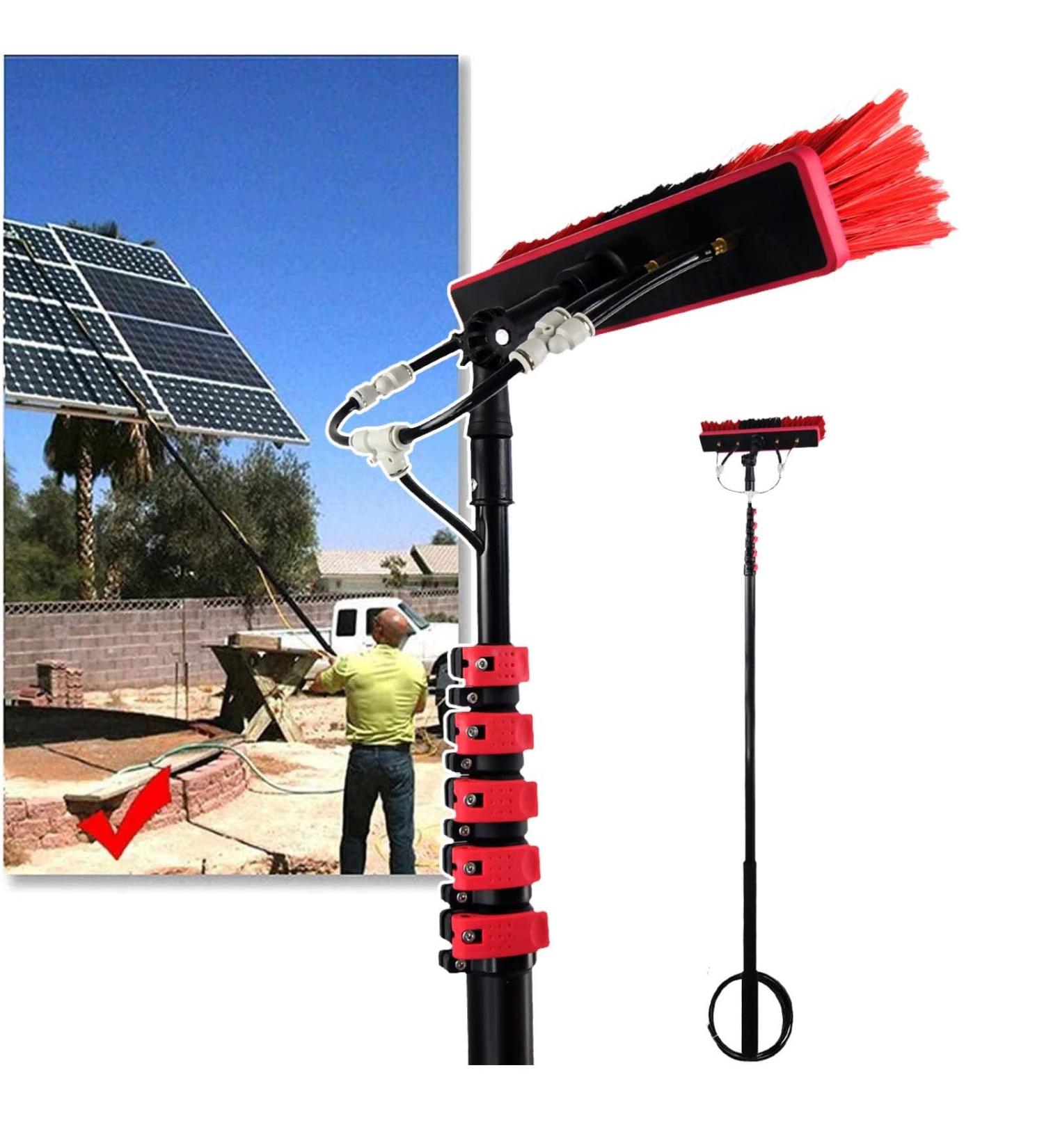 12FT-36FT Water Fed Telescopic Brush Extendable Cleaner Conservatory Roof Extension Rod Cleaning Equipment for Photovoltaic Panel Cleaning Trucks Cleaning 5.4m(18FT) - Buy Online on GoSupps.com