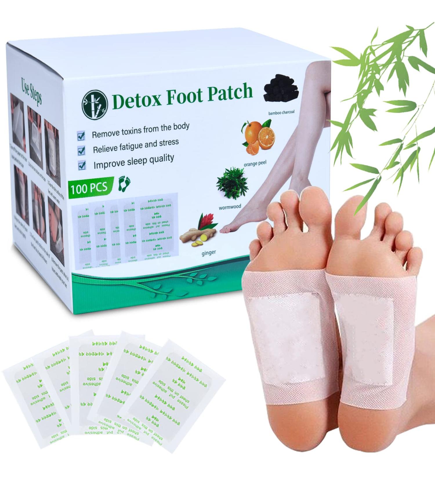 100 Natural Detox Foot Pads - Stress Relief & Sleep Improvement | Detox Footpaster International Shipping - Buy Online on GoSupps.com