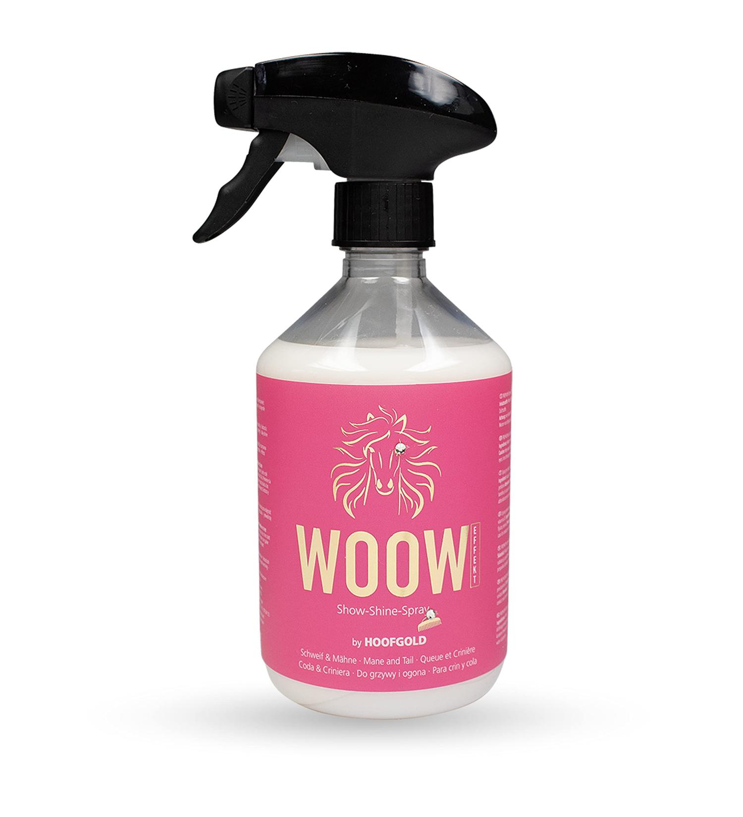 Hoofgold Woow Tail & Mane Spray for Horses | 500ml - Mild Care for Easy Detangling Volume & Gloss - Buy Online on GoSupps.com