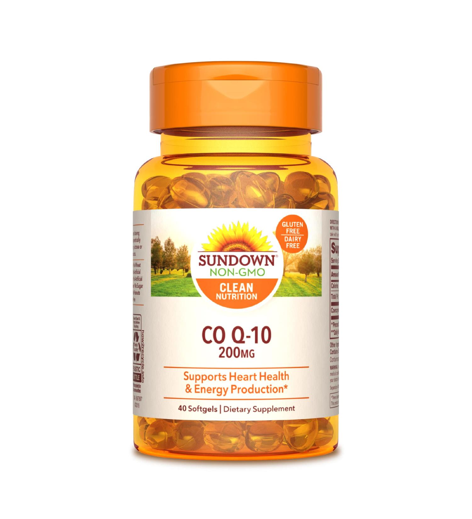 Buy Sundown CoQ10 200mg Softgels - Supports Heart Health & Energy | 40 Count - International Shipping Available - Buy Online on GoSupps.com