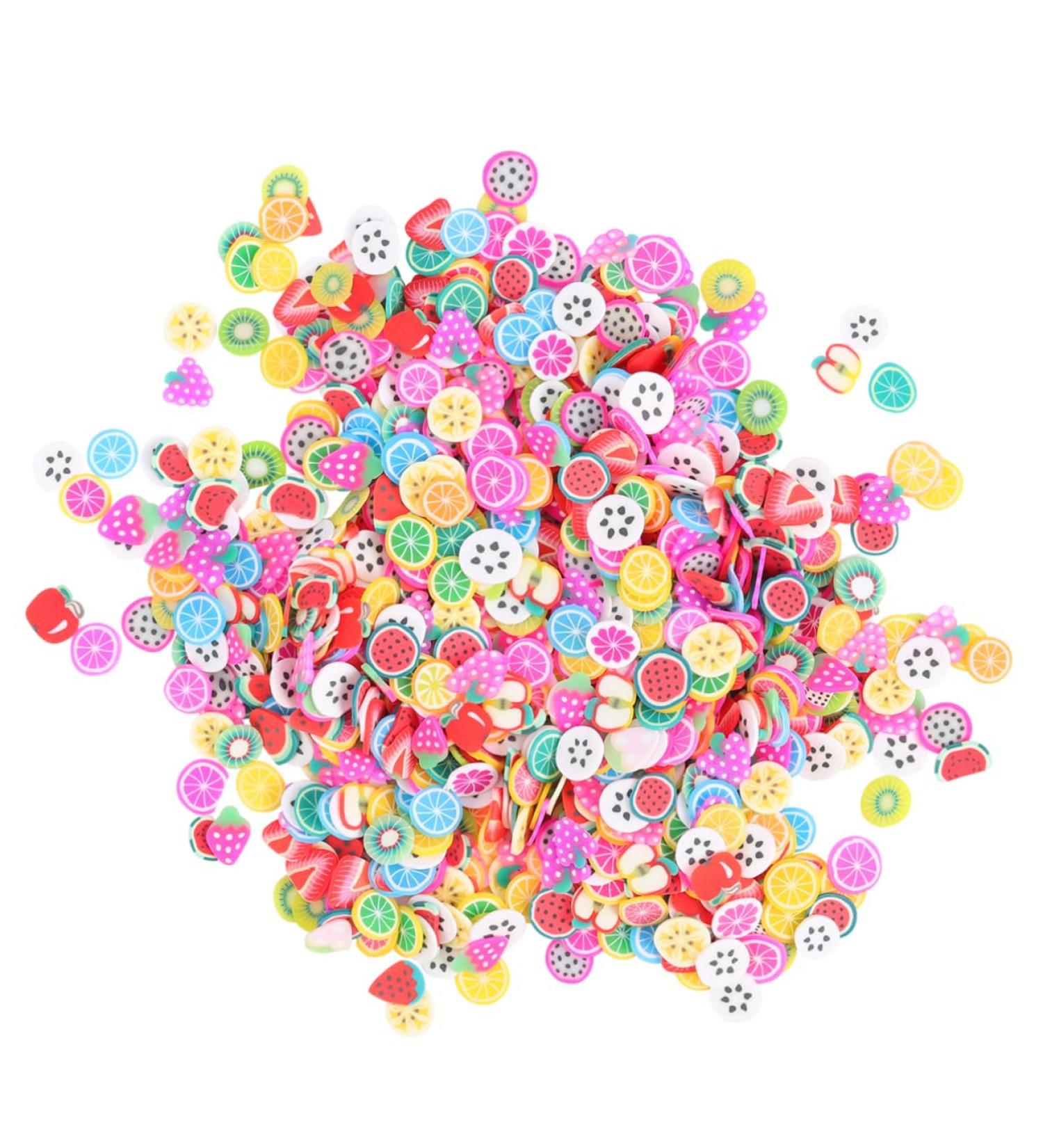 Mipcase 5000pcs Fruit Slices Diy Craft Slices 3d Polymer Slices Homemade Stickers Fruit Slice Pops Clay Fruit Slice Scrapbooking Slices Homemade Ornaments Nail Decorations - Buy Online on GoSupps.com