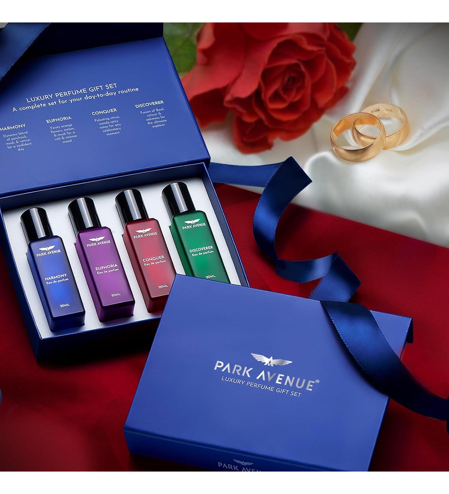 Luxury Perfume Gift Set For Men 4x20ml 2.70 FL.OZ | Euphoria Conquer Harmony & Discoverer Perfume | Eau De Parfum | Long Lasting Smell | - Buy Online on GoSupps.com