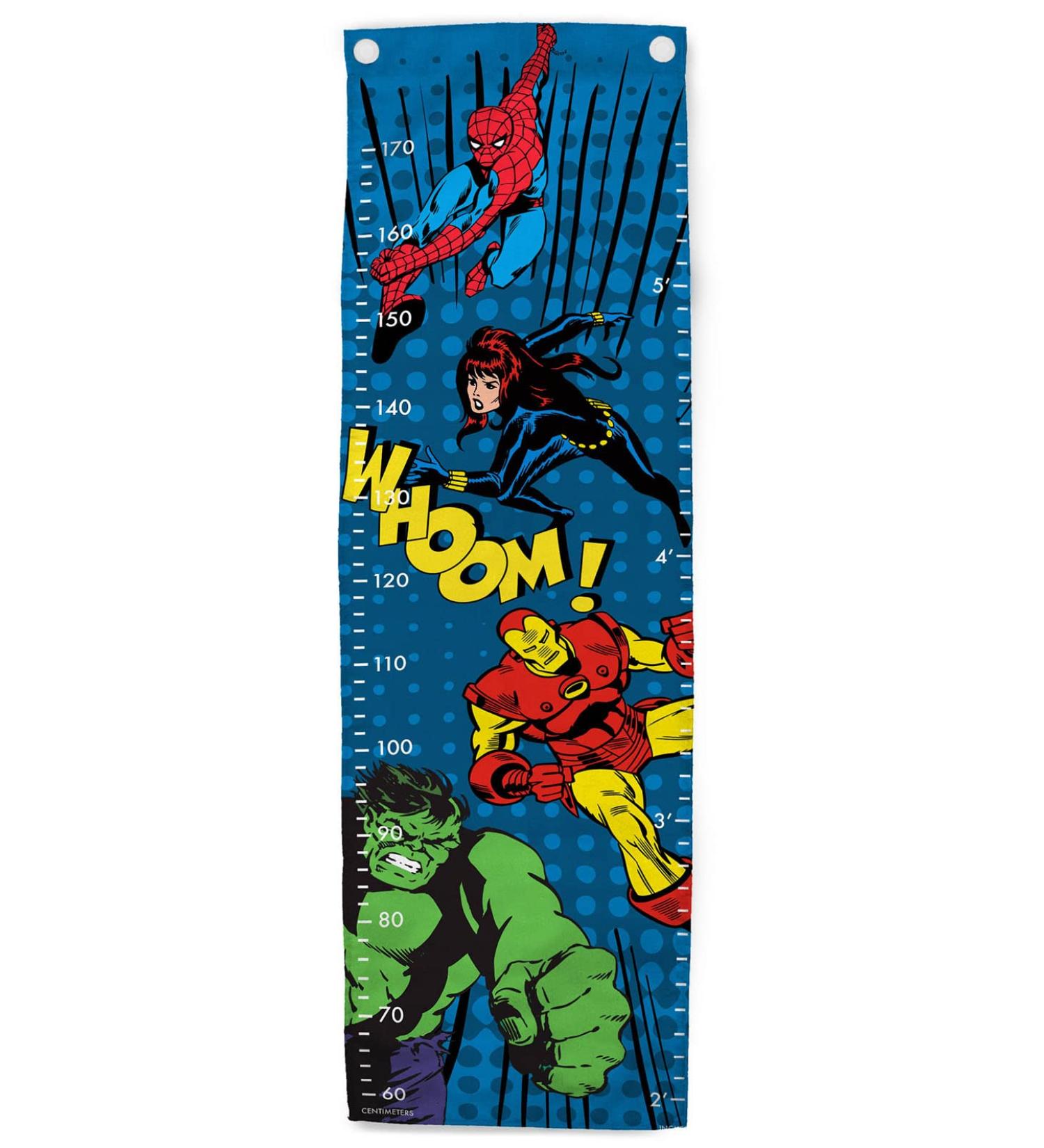 Marvel Avengers Whoom 170cm Height Kids Growth Chart Blue - Poly-Canvas - Buy Online on GoSupps.com
