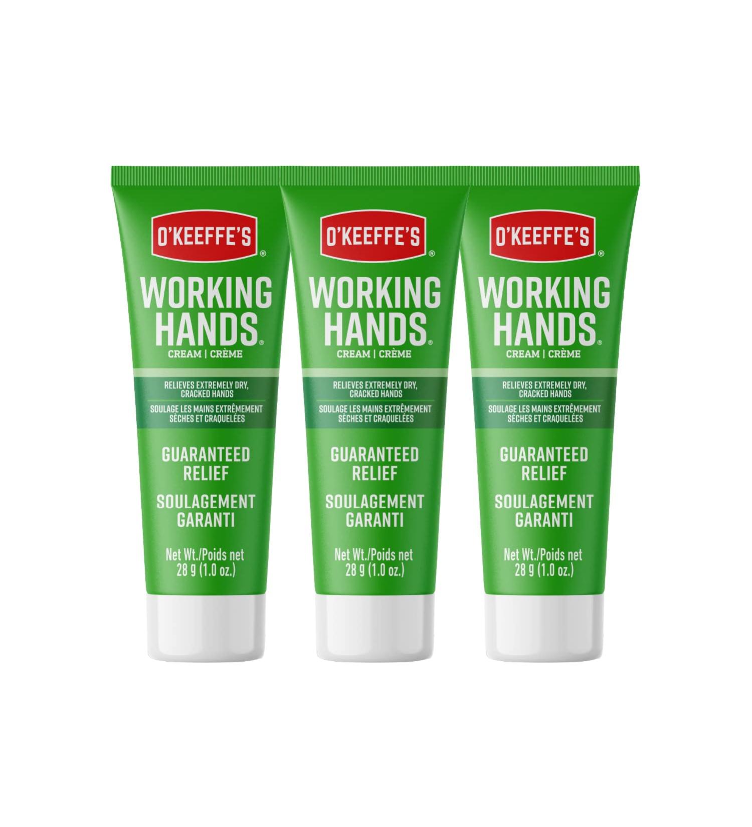 O'Keeffe's Working Hands Hand Cream 1 oz Tube (Pack of 3) - Ideal for Extremely Dry & Cracked Hands - Buy Online on GoSupps.com