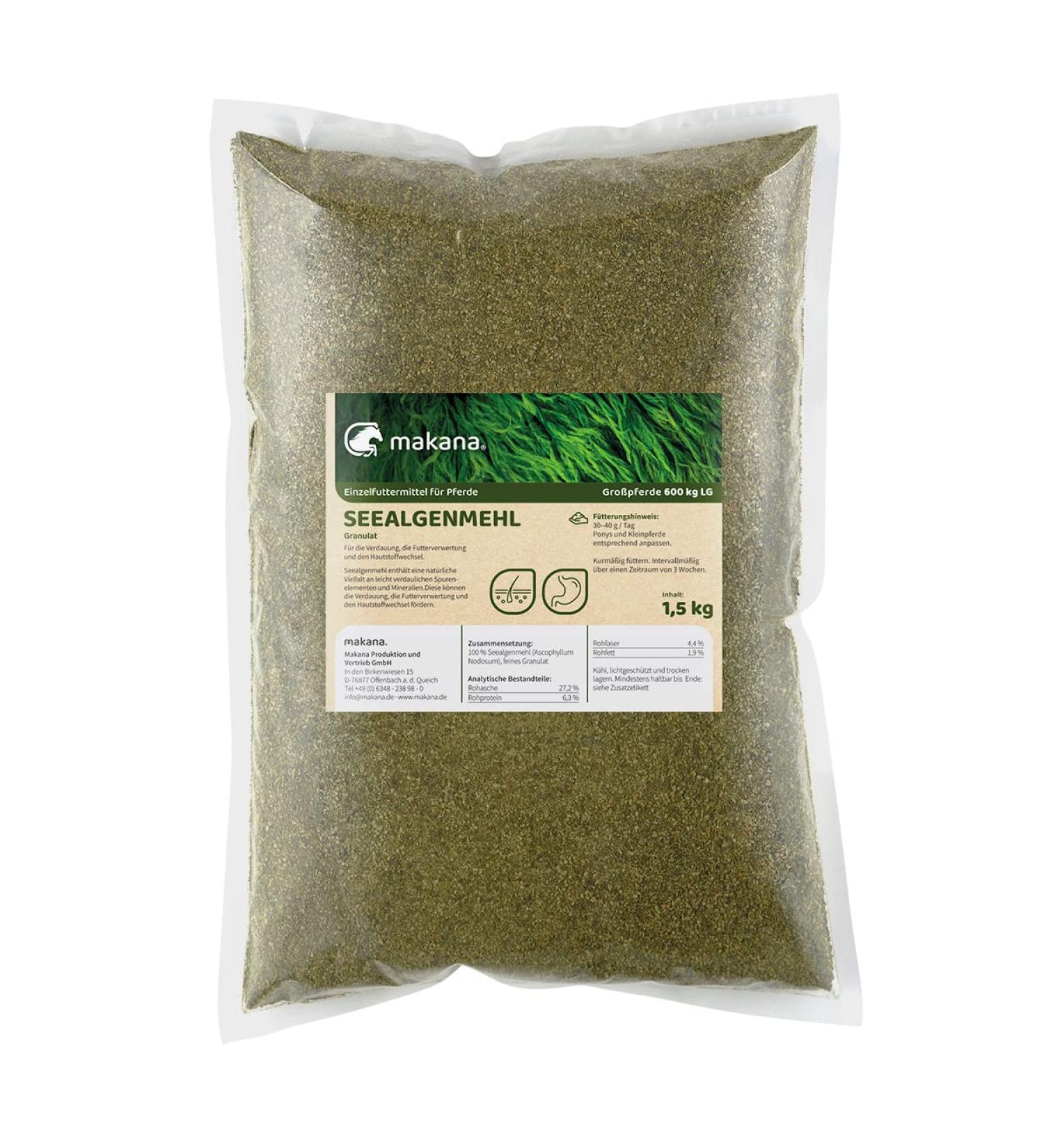 Makana seaweed meal PUR for horses 1.5 kg bag