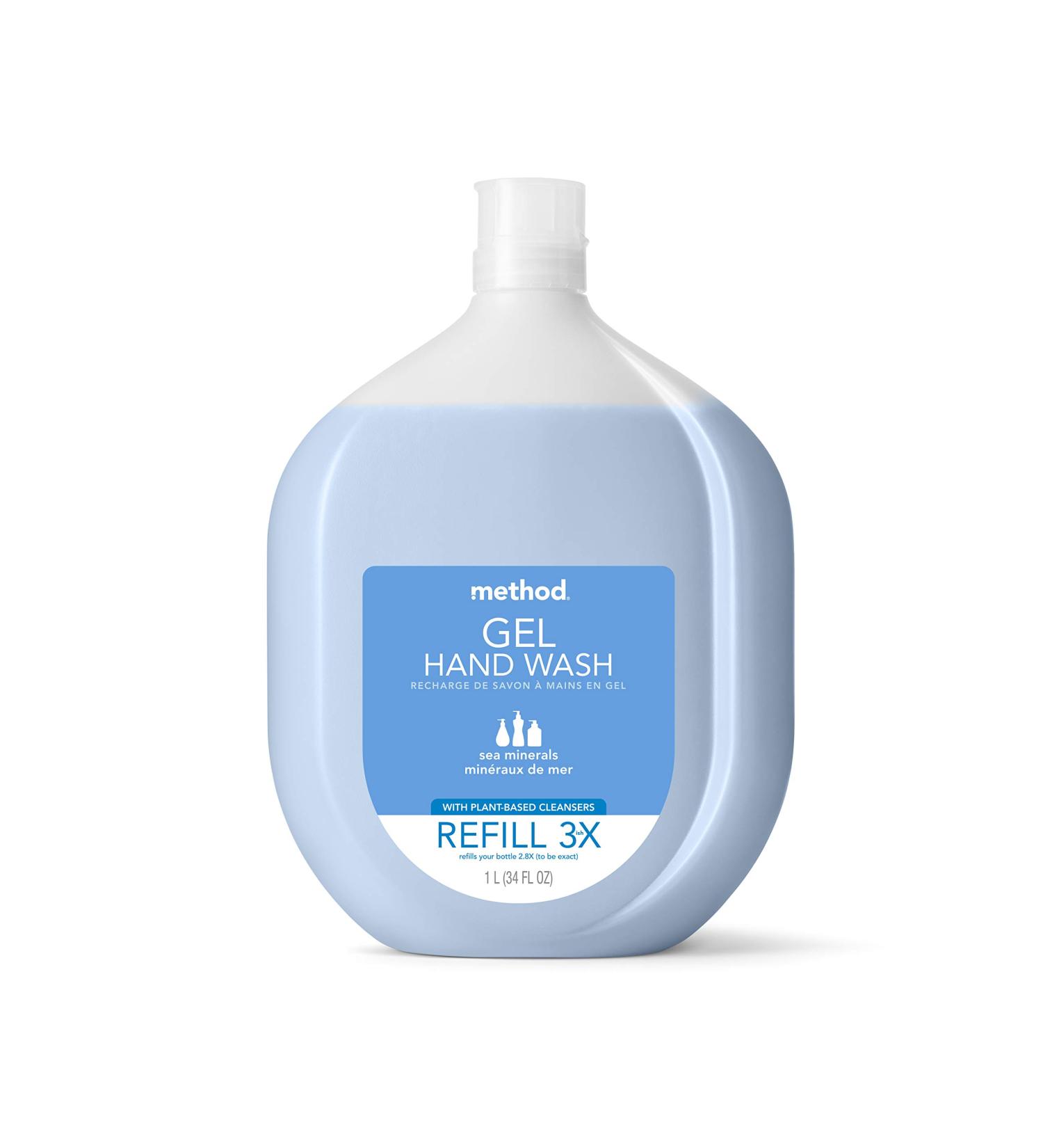 Method Gel Hand Soap Refill, Sea Minerals, 34 oz Recyclable Bottle - 1 Pack - Buy Online on GoSupps.com