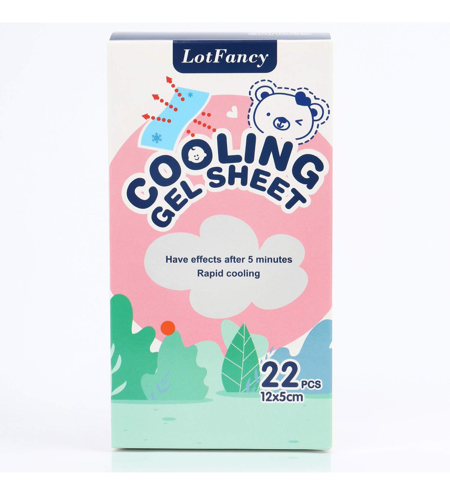 LotFancy Baby Fever Cooling Pads - 22 PCS Cool Gel Sheets for Kids - Headache Relief - Forehead Fever Patch - 4.7x2 Inch (Pack of 22) - Buy Online on GoSupps.com