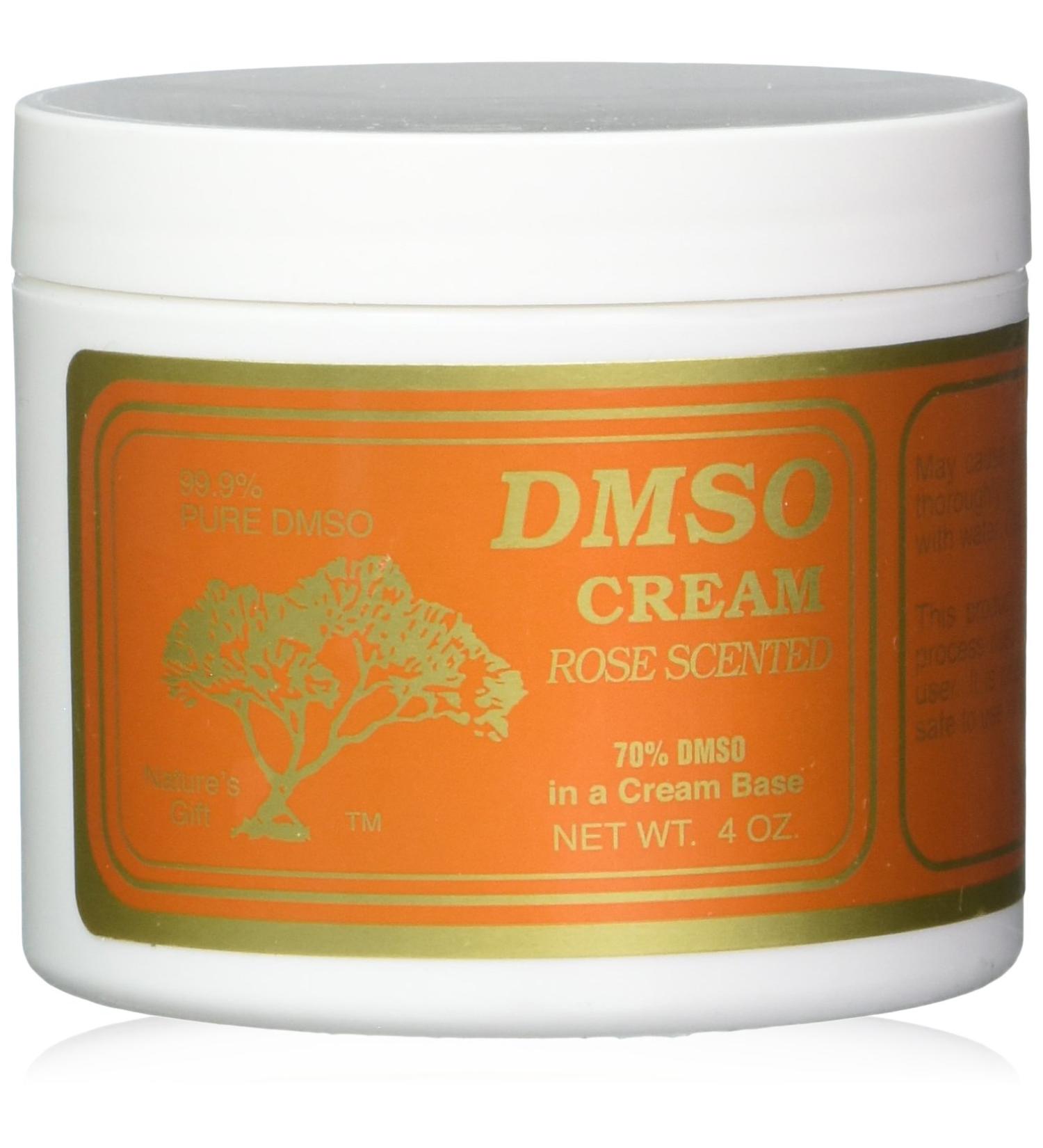 DMSO Cream Rose Scented 4 Oz
