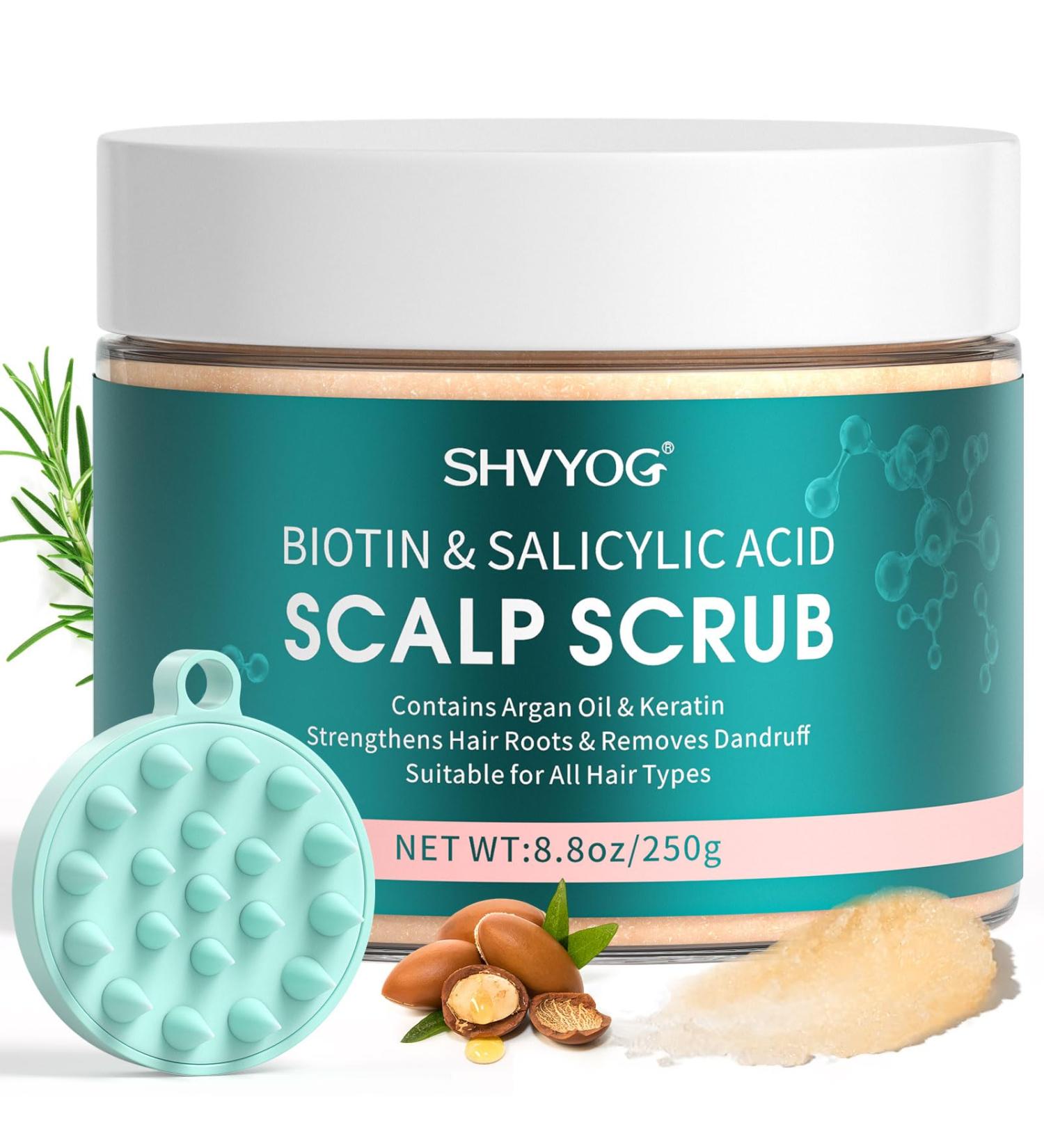 Gommage du Cuir Chevelu Biotine et Acide Salicylique Exfoliant Pour la Croissance Des Cheveux Cheveux Gras Tendance Pelliculaire et Cuir Chevelu Qui D mange Pr vention de la Chute Des Cheveux - Buy Online on GoSupps.com