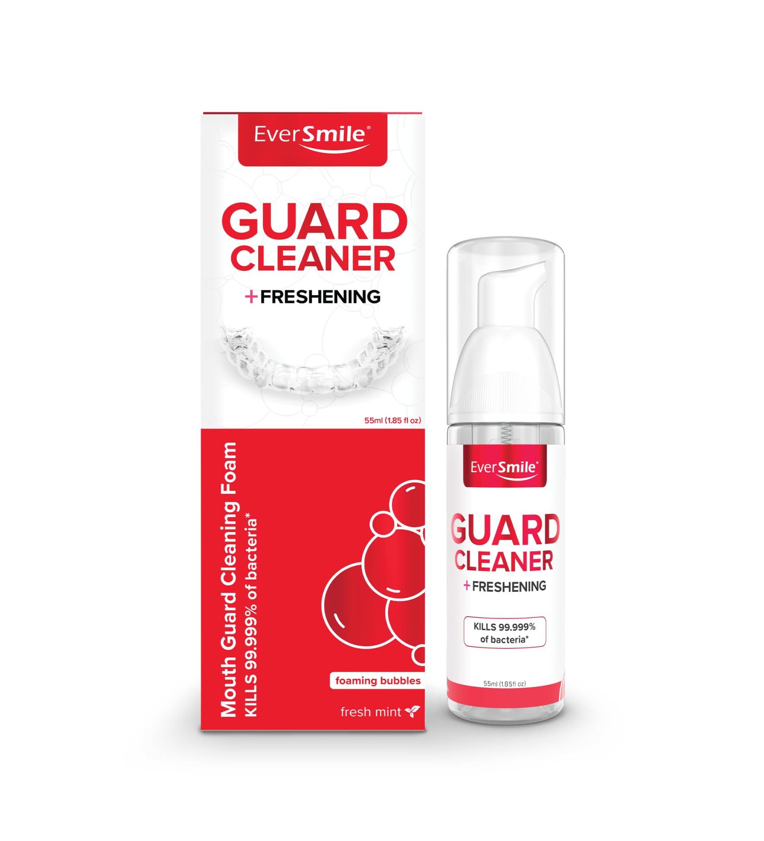 EverSmile Mouth Guard Cleaning Foam Fresh Mint 55ml (1 Pack) for Mouth Night Football Boxing Sleep Snoring Grinding & All Types of Guards Fights Bad Breath 1.85 Fl Oz (Pack of 1) - Buy Online on GoSupps.com