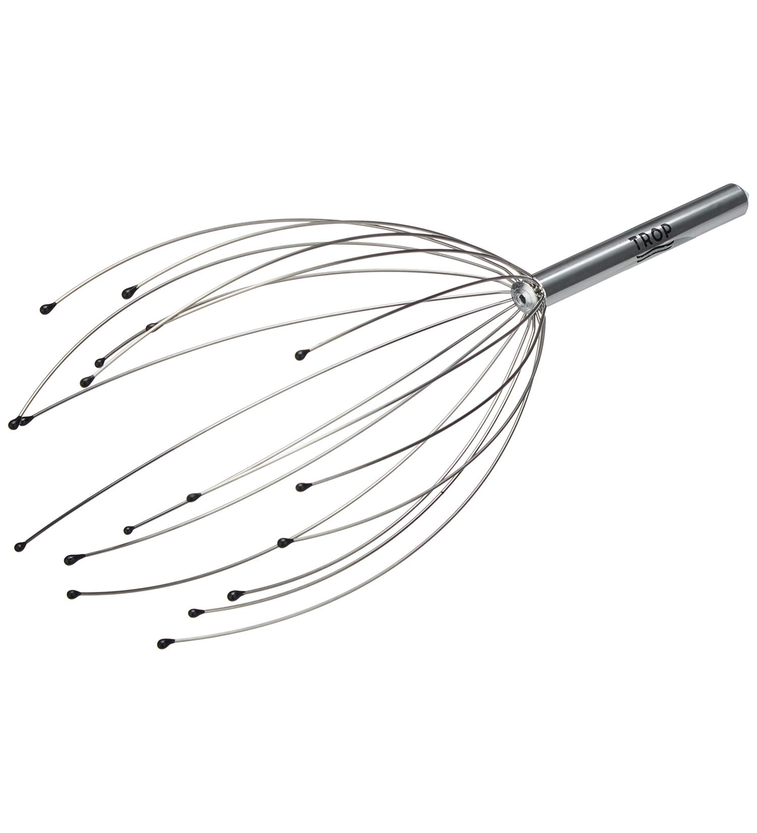 TROP Head Massager with 18 Massage Fingers - Ultimate Head Scratch & Wellness Tool for Relaxation - Buy Online on GoSupps.com
