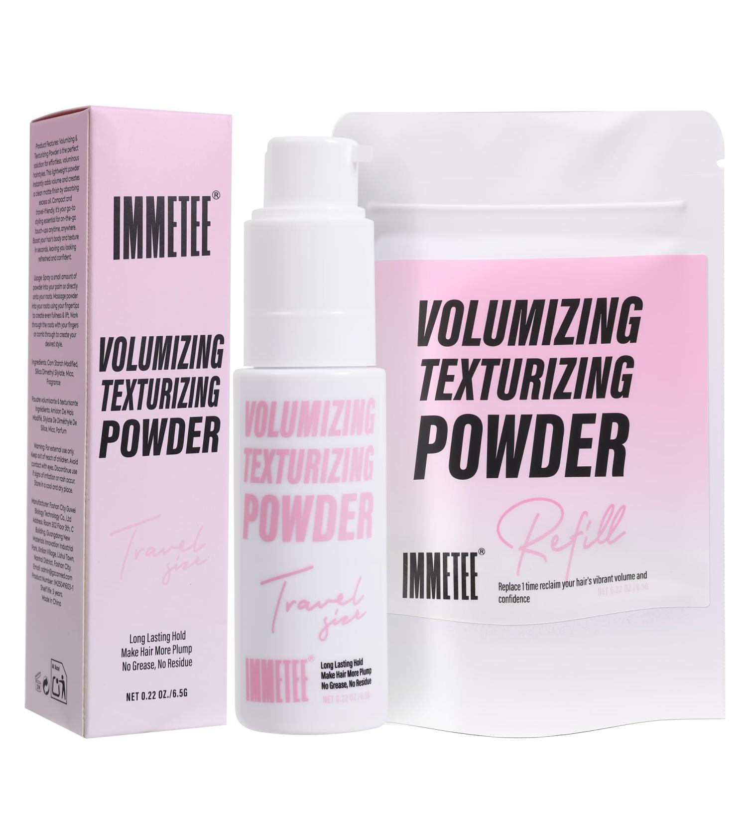 immetee Poudre Texturisante Texture & Volume pour Hommes et Femmes Soin Volumateur Racines et Coiffage pour Tous Types de Cheveux Avec Recharge cologique (Poudre Texturisante 13g Agrumes) Agrume 40 g (Lot de 1) - Buy Online on GoSupps.com
