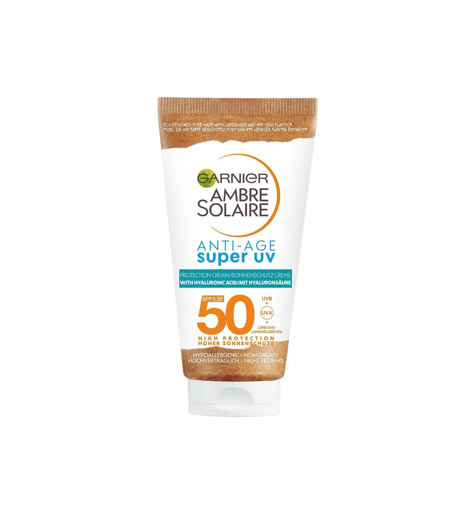 Buy Garnier Ambre Solaire Anti-Age Super UV SPF 50+ | Top Sunscreen for Anti-Aging Protection | 50 ml - Fast International Shipping - Buy Online on GoSupps.com