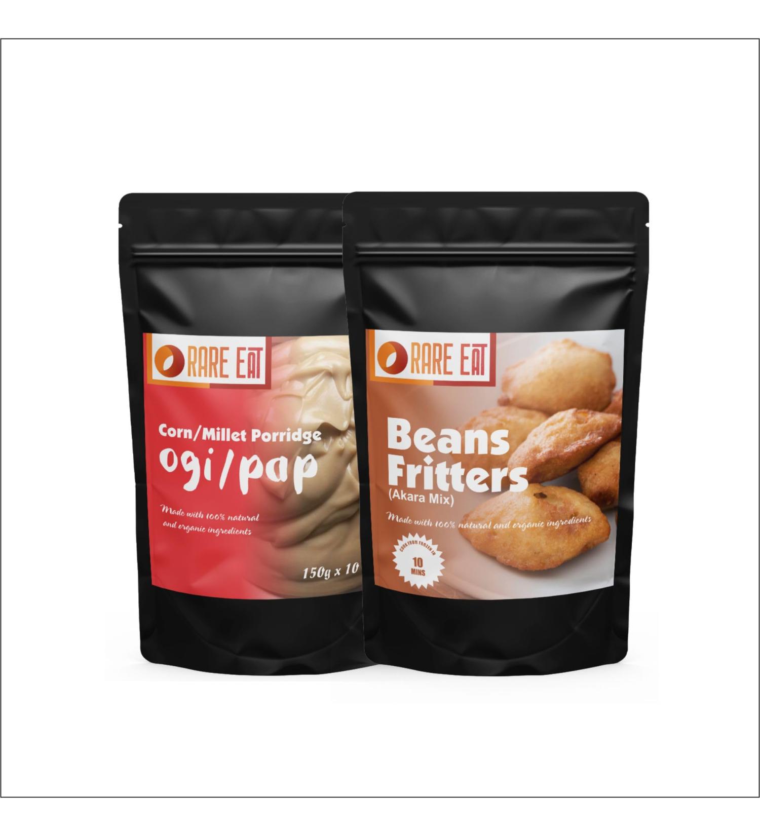 Corn Millet Porridge + Beans Fritters (Akara Mix)| Serves 4 - Buy Online on GoSupps.com