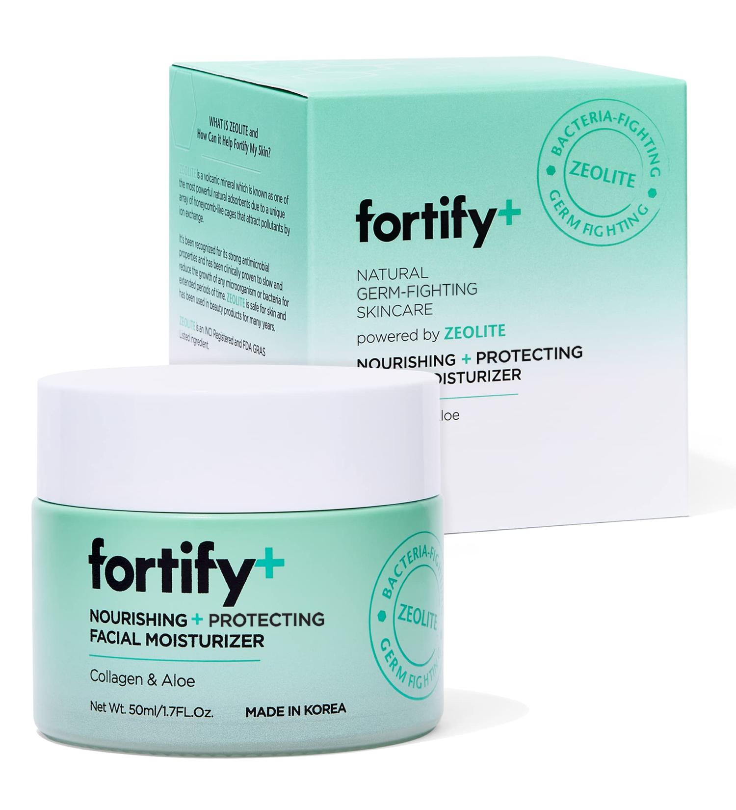 Fortify Anti-Aging Daily Facial Moisturizer with Collagen & Aloe - Nourishing & Hydrating - Vegan, Fragrance-Free - 50ML/1.7Fl.Oz - Buy Online on GoSupps.com