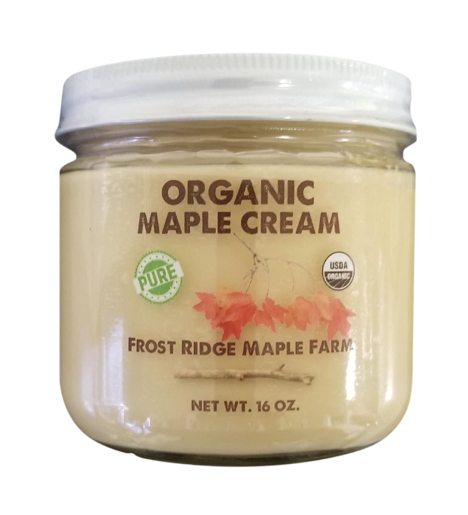 Frost Ridge Organic Maple Cream - 16 OZ | Pure Maple Goodness - Buy Online on GoSupps.com