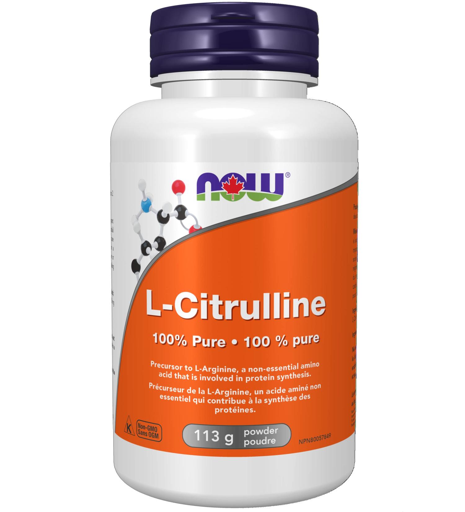 NOW Supplements L-Citrulline Pure Powder 113g - Buy Online on GoSupps.com