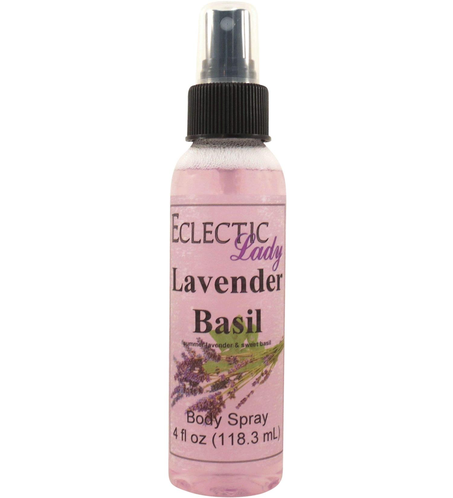Lavender Basil Body Spray (Double Strength) 4 ounces Body Mist for Women with Clean Light & Gentle Fragrance Long Lasting Perfume with Comforting Scent for Men & Women Cologne with Soft Subtle 4 Fluid Ounces (Double Strength) - Buy Online on GoSupps.com