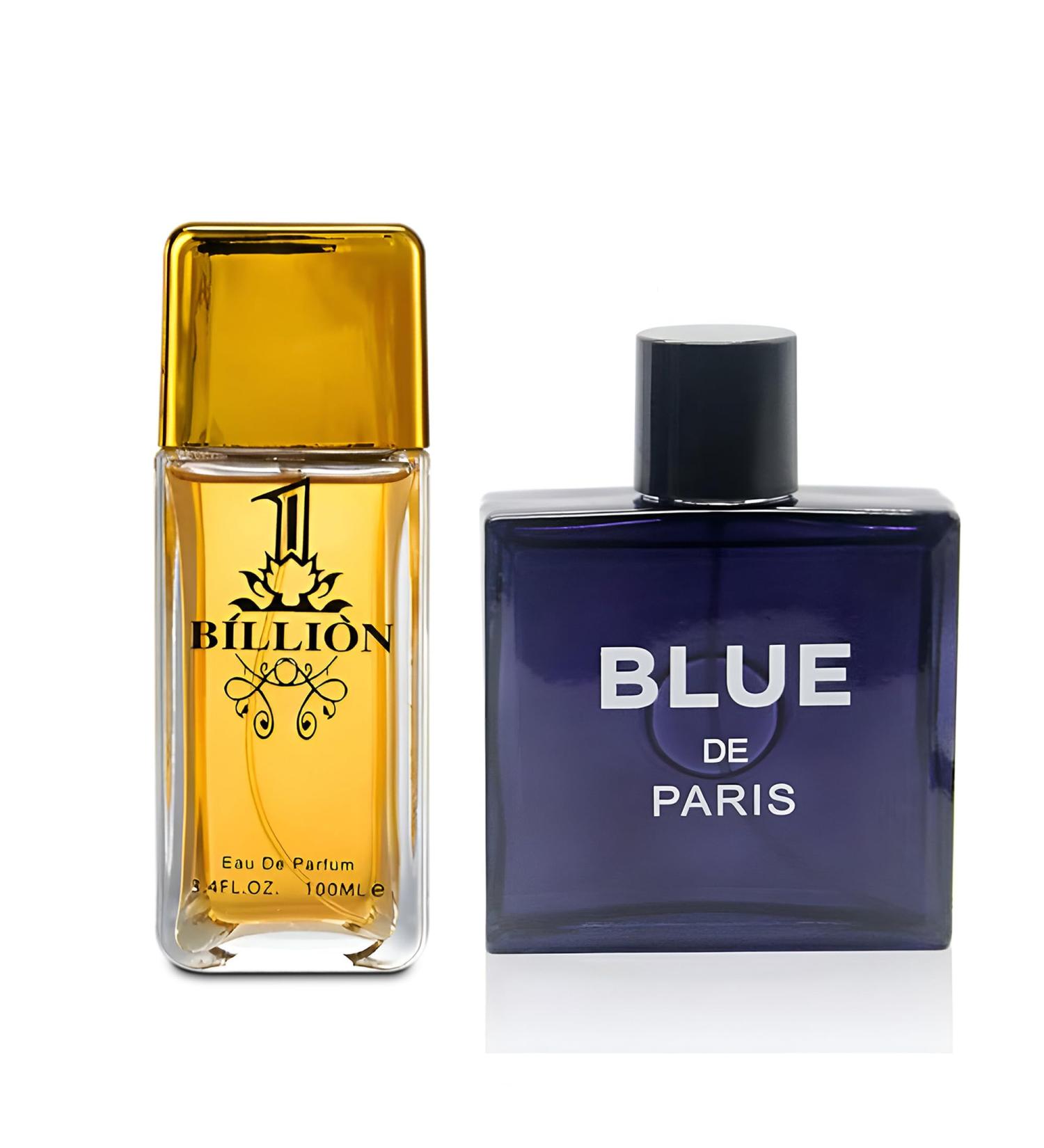 1 Billion&Blue De Paris Combo Men's Cologne- Eau De Toilette Spray Perfume Fragrance For Men- Daywear Casual Daily Cologne Set 3.4 Oz Bottle- Ideal EDT Beauty Gift for Birthday Anniversary - Buy Online on GoSupps.com