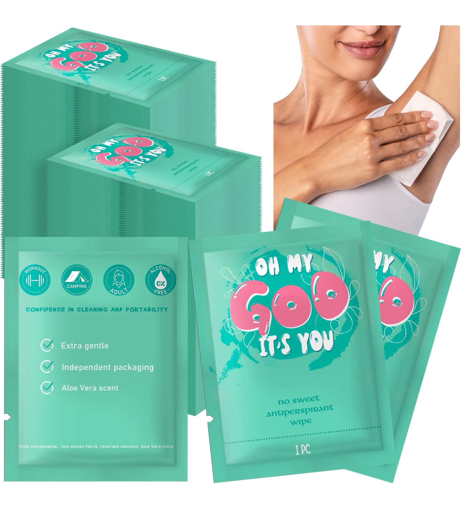 Buy Weewooday 100 Antiperspirant Wipes - Travel-Friendly Cleansing & Moisturizing Wet Wipes for Face Hand & Body - Individually Wrapped for Adults - Buy Online on GoSupps.com