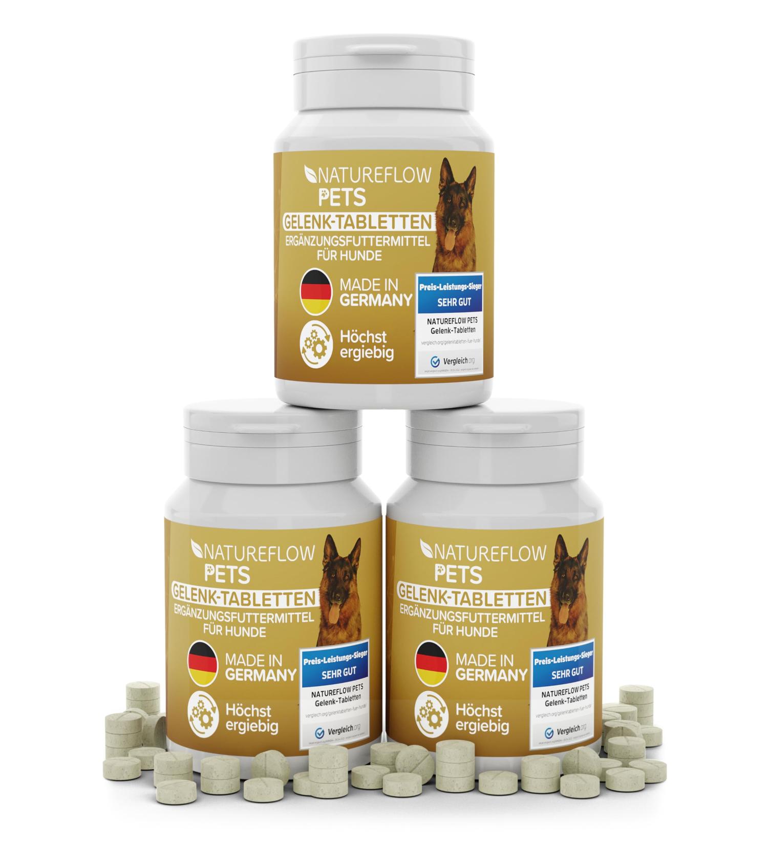 Nature EXFLOW JOUND TOWS - Premium Joint Tablets for Dogs | German Quality with Green Lip Shell MSM & Devil's Claw | 300 Pieces (3 Pack) - High Acceptance No Capsules - Buy Online on GoSupps.com